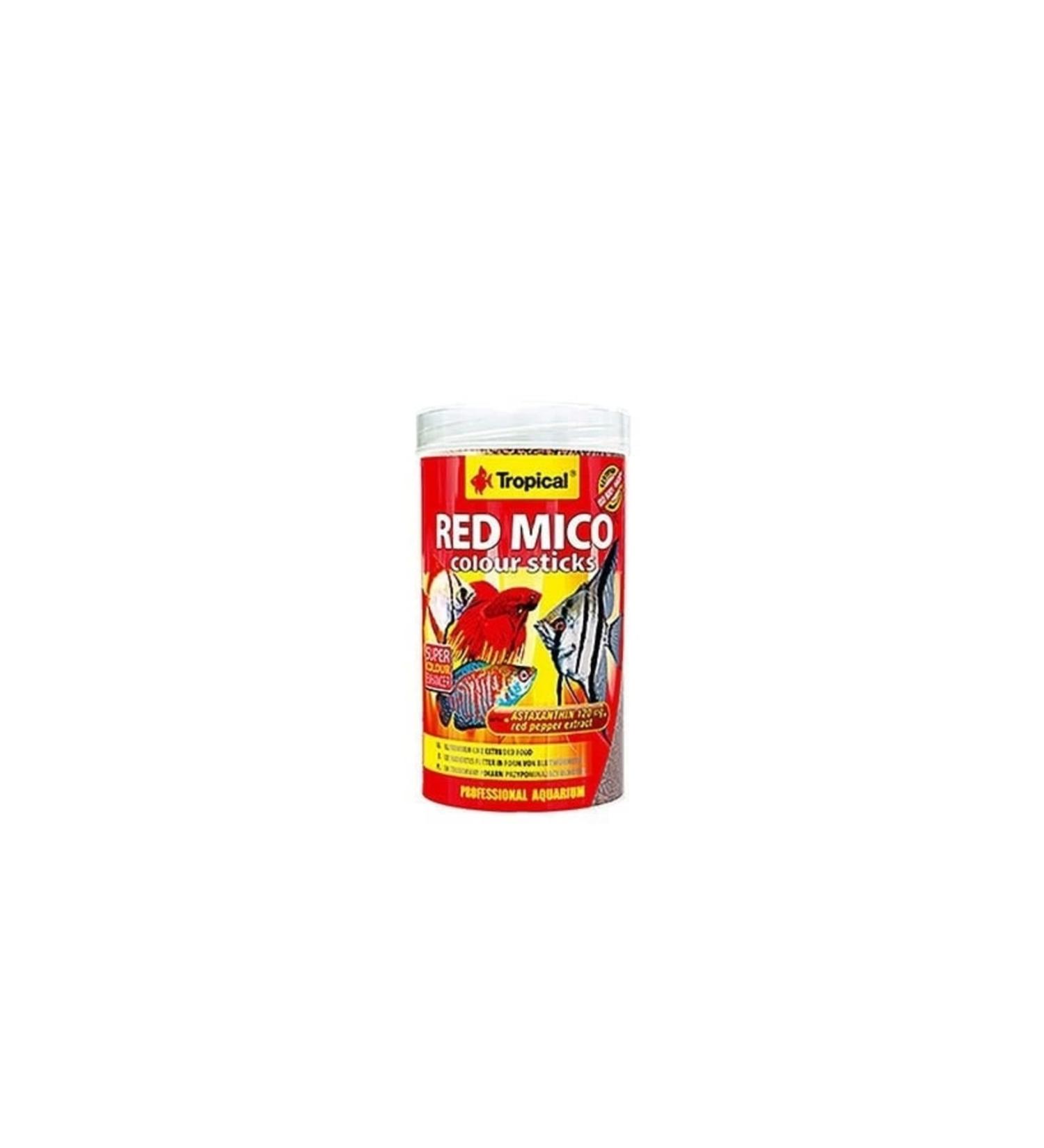 Tropical Red Mico Colour Sticks Bloodworm Extruded Fish Food 250 ml 80 gr