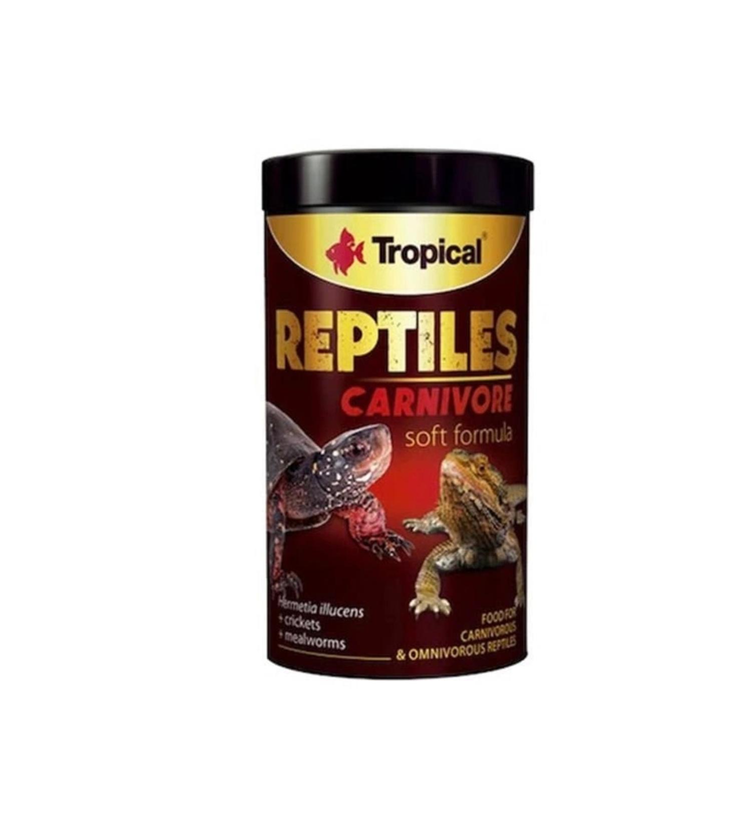 Tropical Reptiles Carnivore Soft Food for Carnivorous and Omnivorous Reptiles 250 ml 65 gr