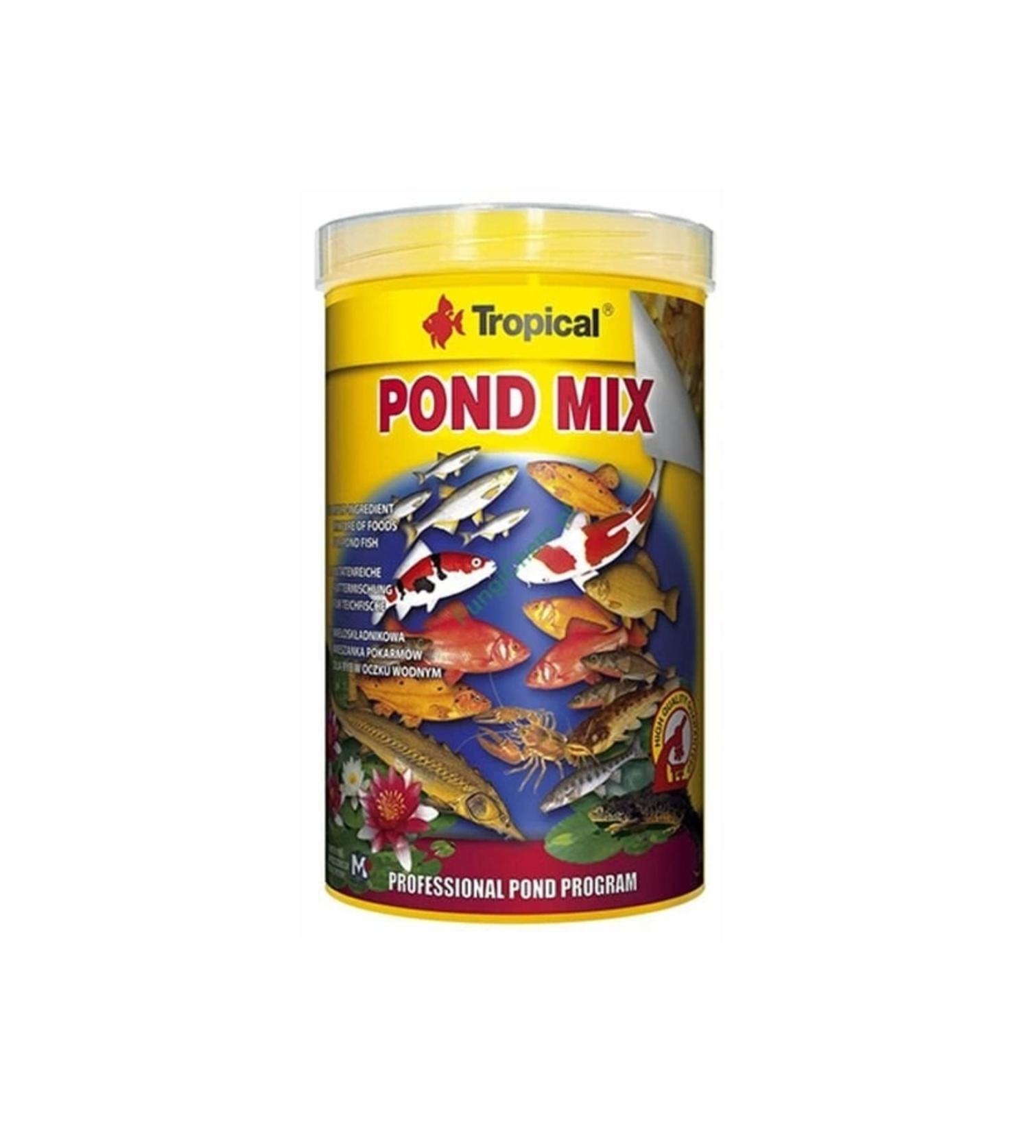 Tropical Pond Mix Food Mixture for Fish Living in Garden Ponds 1000 ml 160 gr