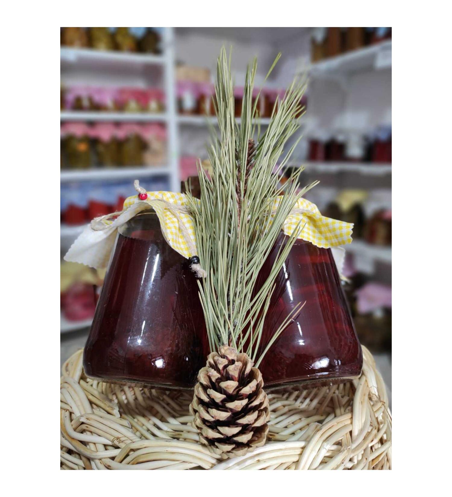 Haslider Spice Organic Pine Cone Molasses 850 Gr. Glass Jar