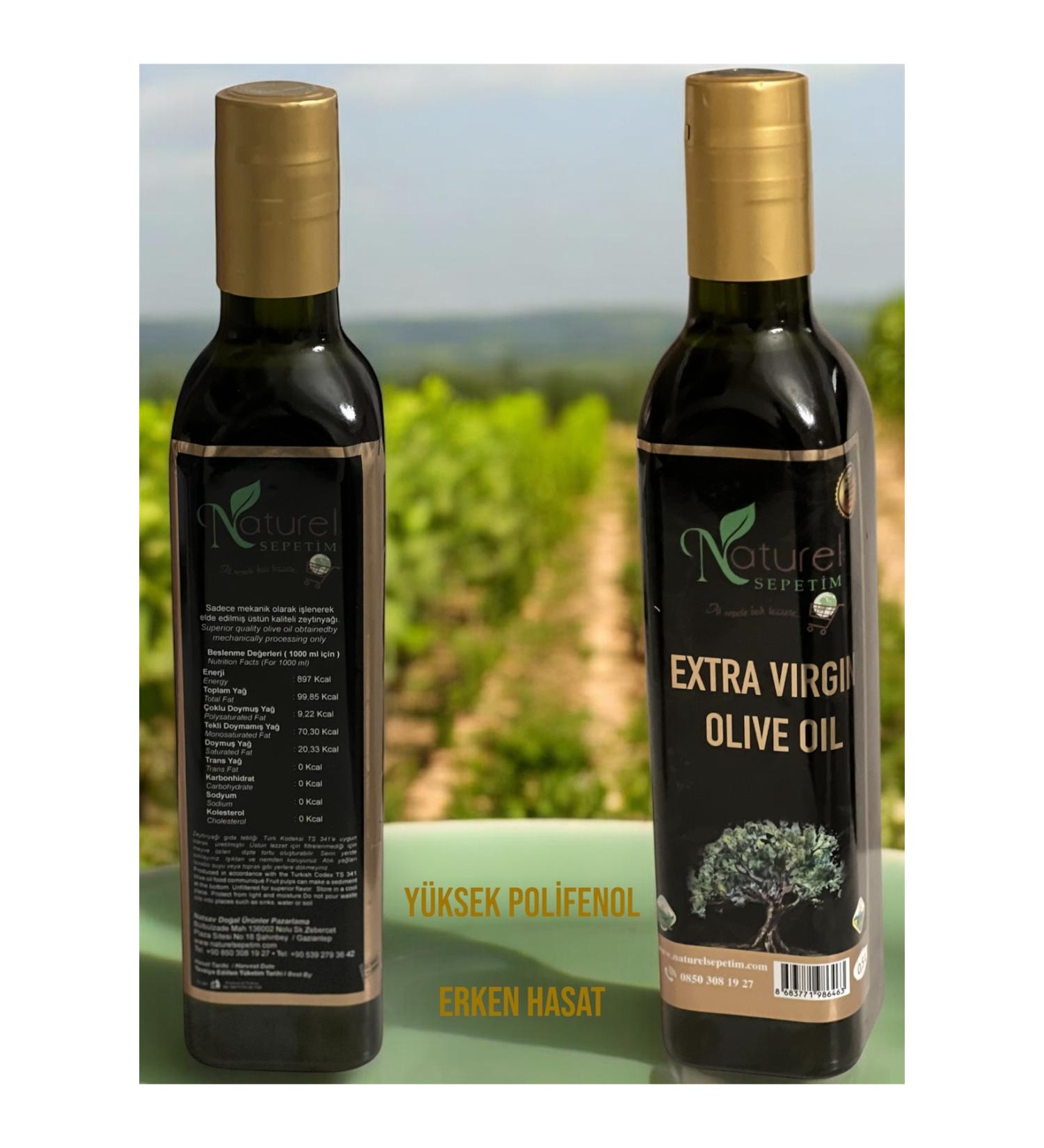 NaturelSepetim 0.5 L EARLY HARVEST NATURAL EXTRA VIRGIN OLIVE OIL