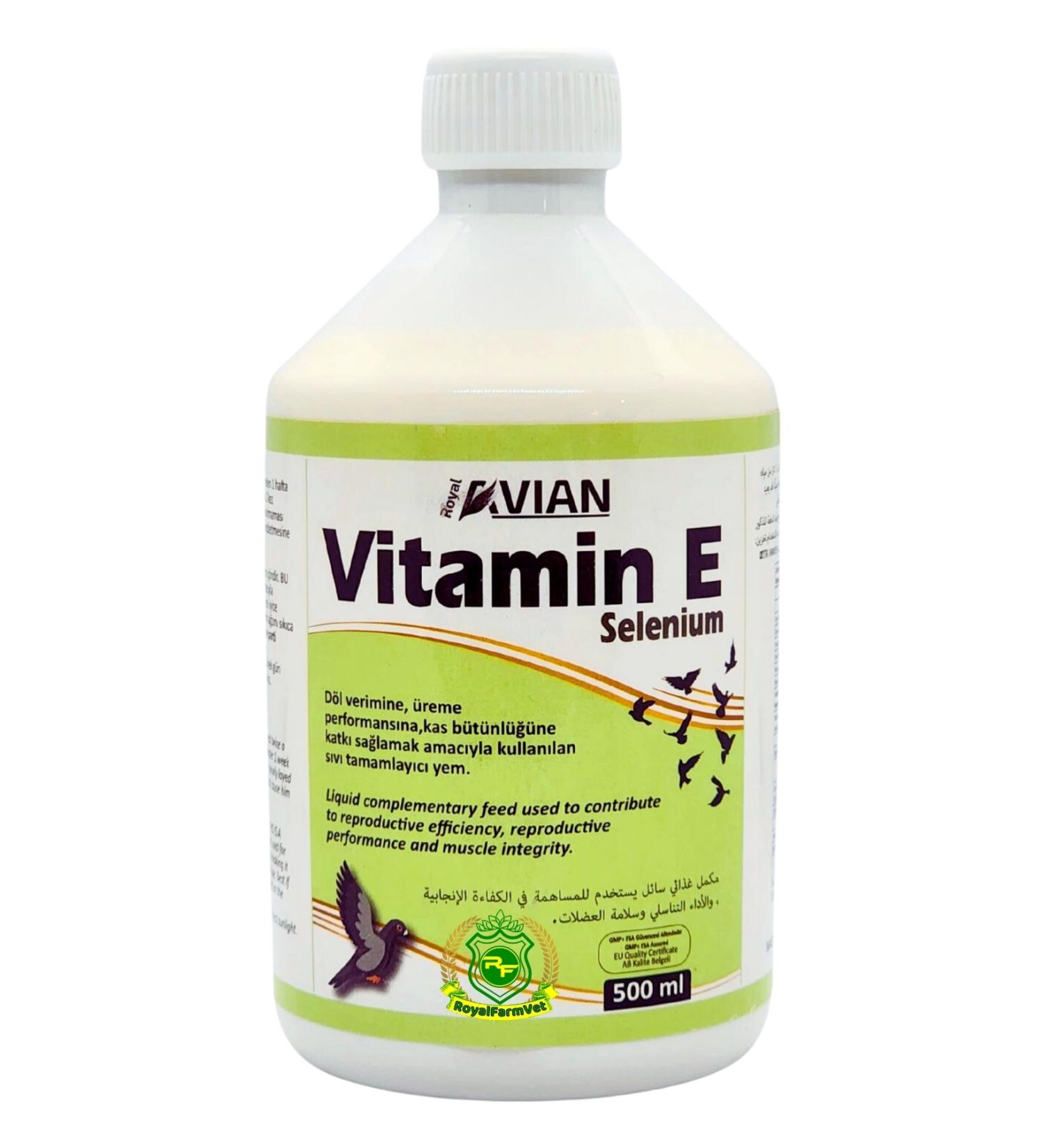 Royal Drug Royal Drug Vitamin E Selenium 500 Ml. Egg Productivity Enhancer and Heat