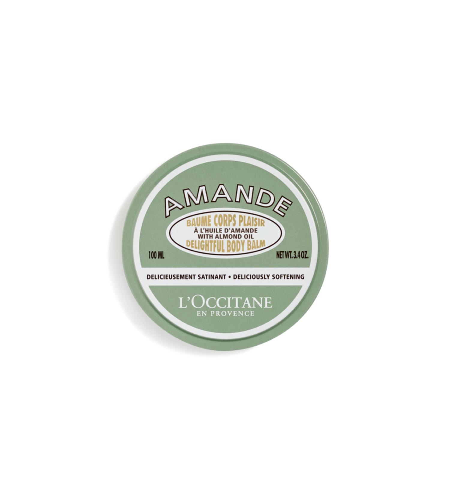L'Occitane Almond Delightful Body Balm - Sweet Almond Oil Nourishing & Moisturizing Body Cream 100ML