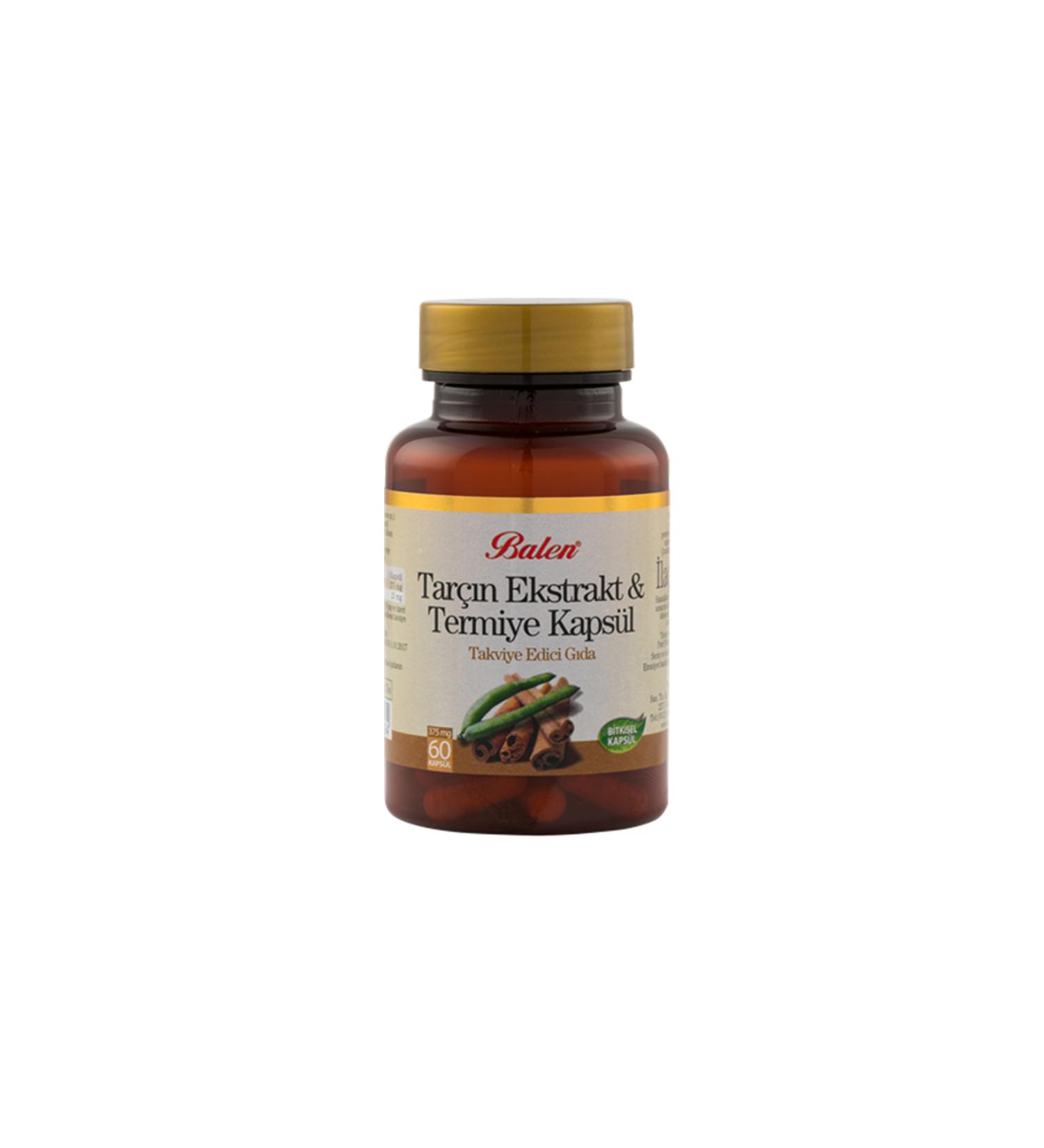 Balen Cinnamon Extract & Termiye Capsule | Supporting Body Health and Metabolism 585121