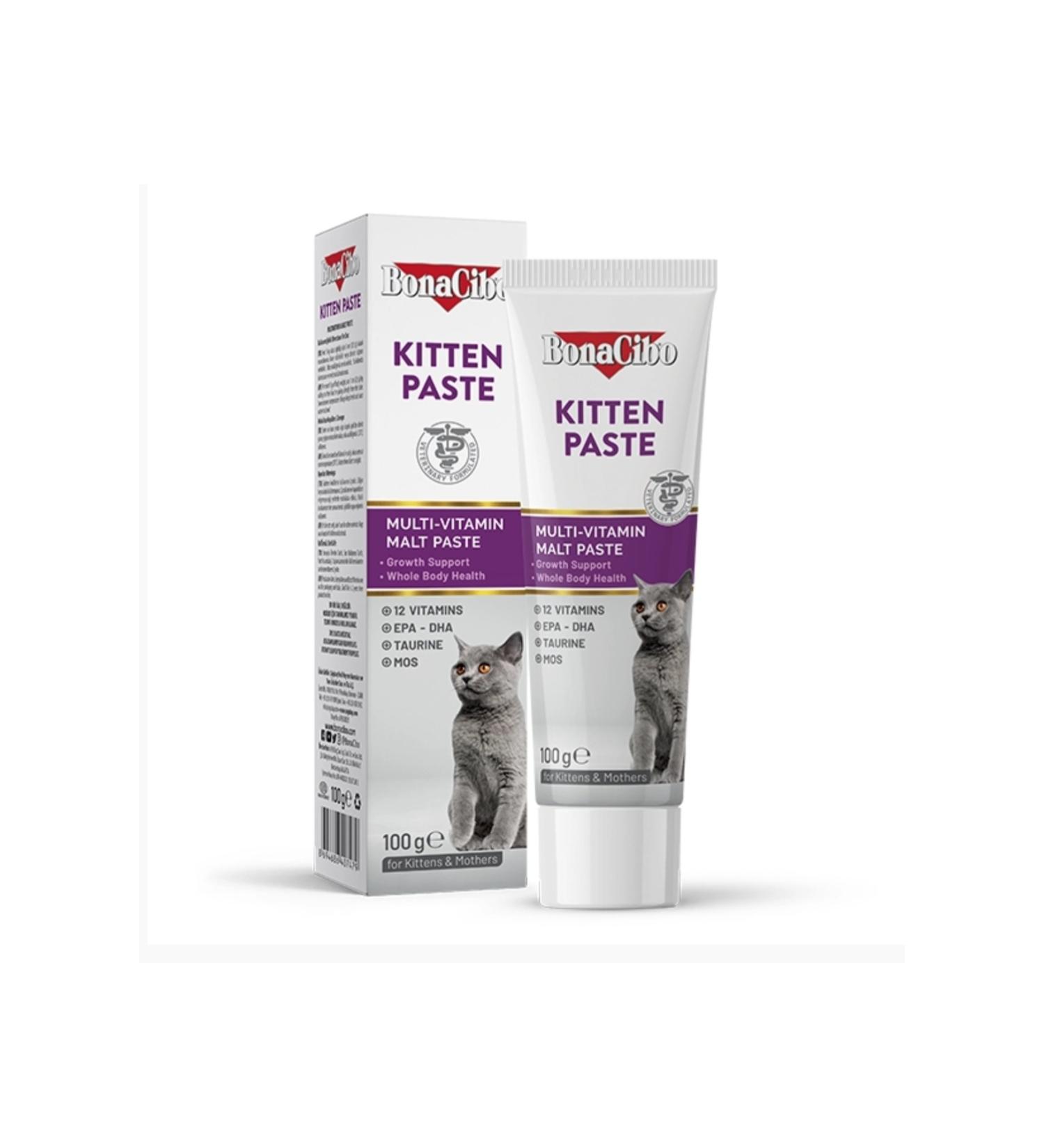 BonaCibo Kitten Paste Multivitamin Malt Paste for Kittens and Nursing Mother Cats 1 Piece