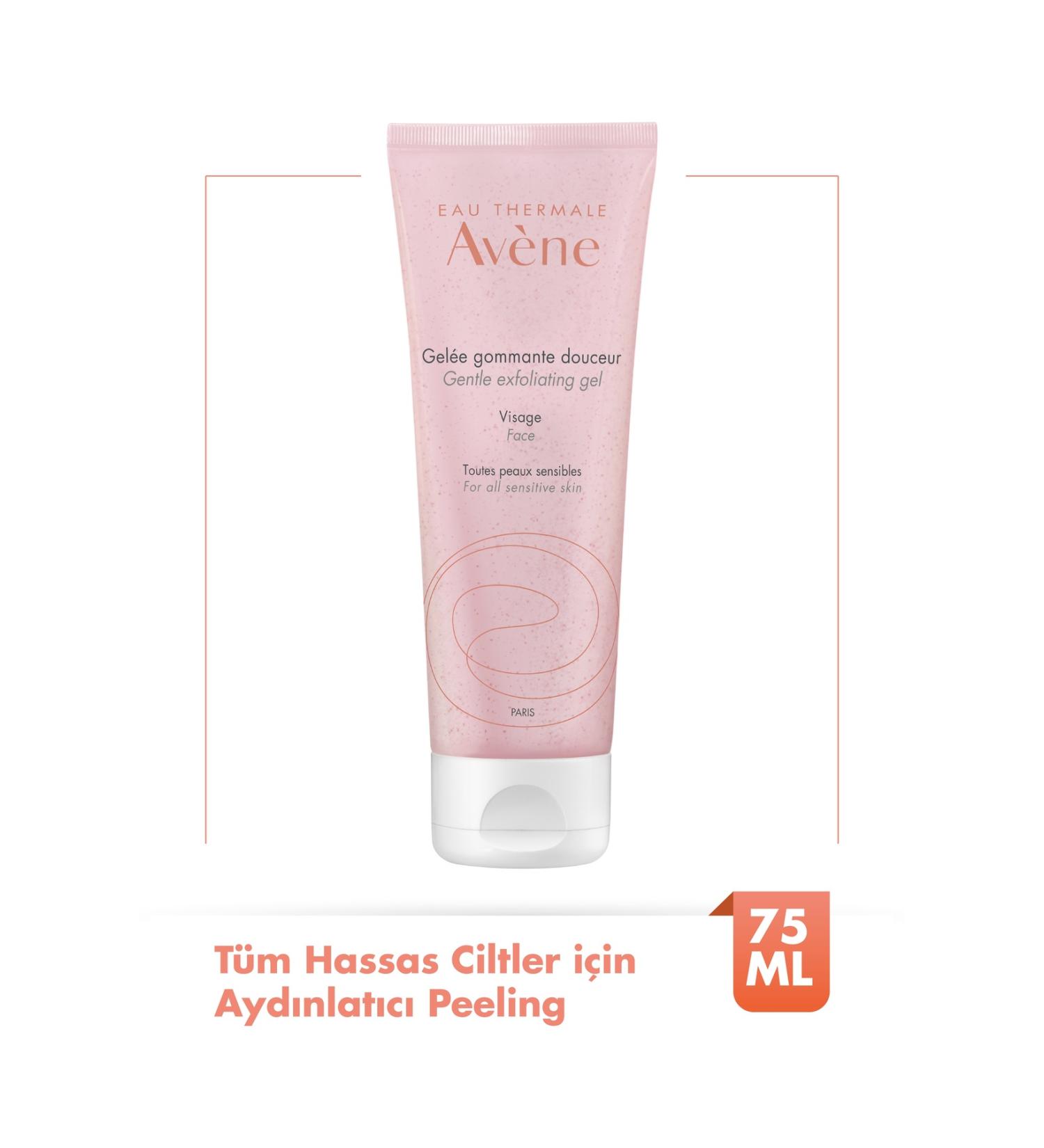 Avene Gentle Exfoliating Gel Brightening Peeling for All Sensitive Skin 75 ml