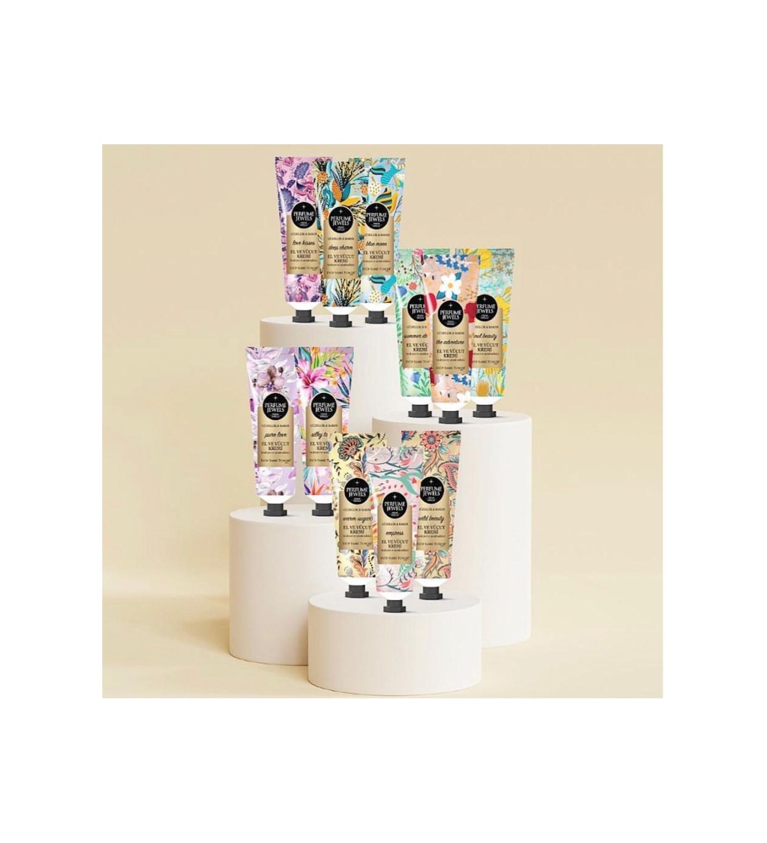 Ey p Sabri Tuncer P.JEWELS CREAMS(Love Deep Charm Blue Moon Empress Adventure Summer Pure Love Silky Touch 11x50ml)