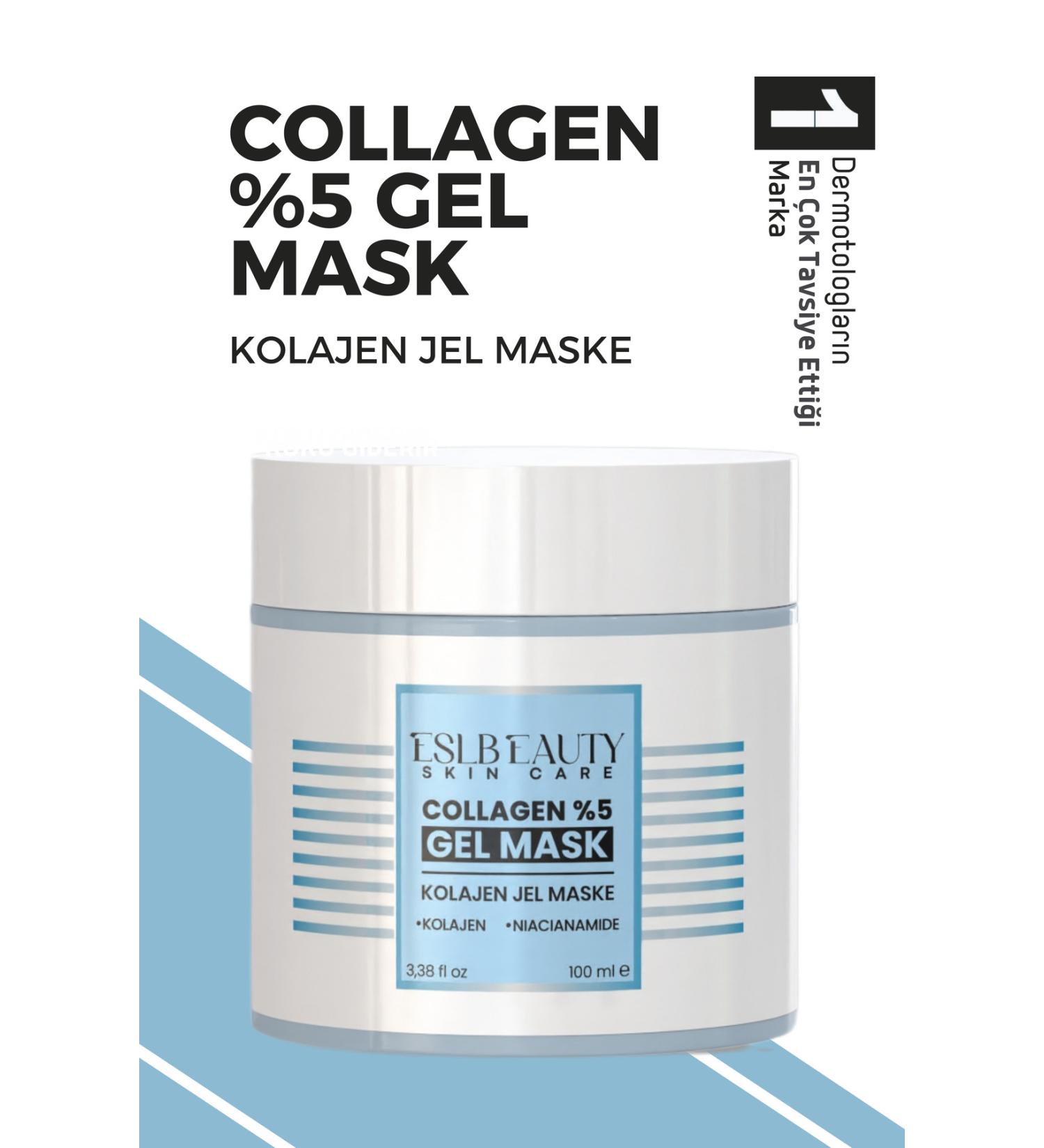 Eslbeauty Aloe Vera Essence Skin Nourishing Plumping Anti-Aging Collagen Gel Mask 100ml - Buy Online on GoSupps.com