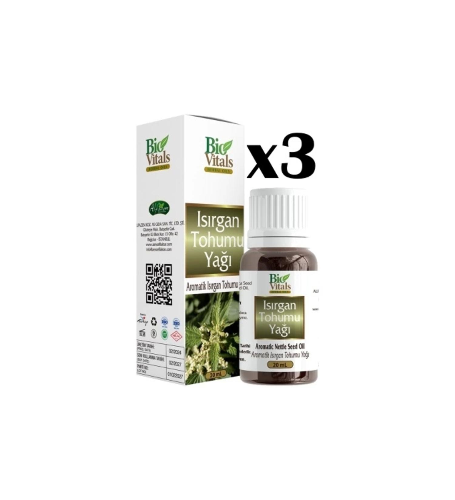 Bio vital Biovitals Nettle Oil 20 ml x 3 Pieces