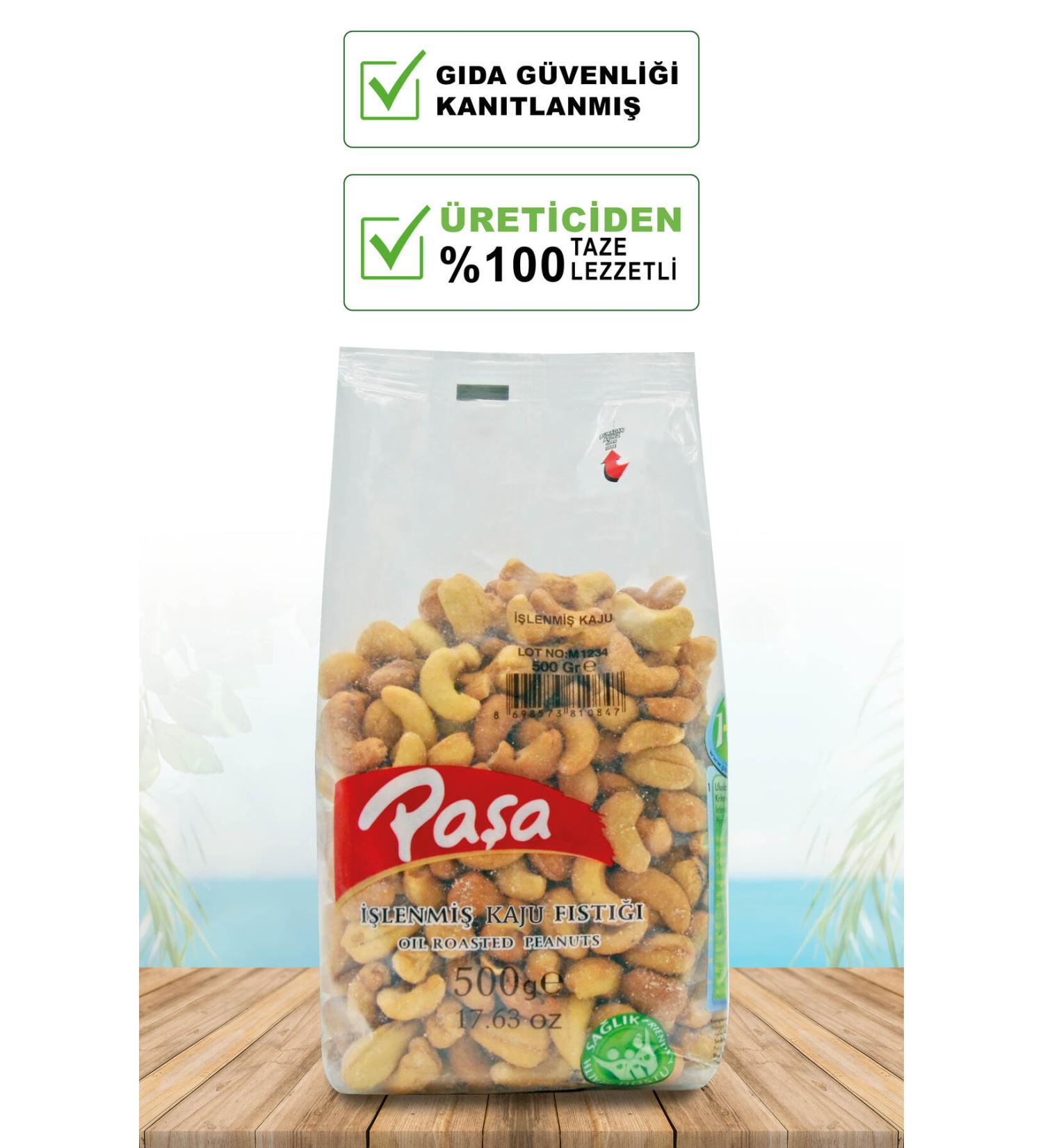Pasha Nuts Processed Cashew Nuts 500 gr - Buy Online on GoSupps.com
