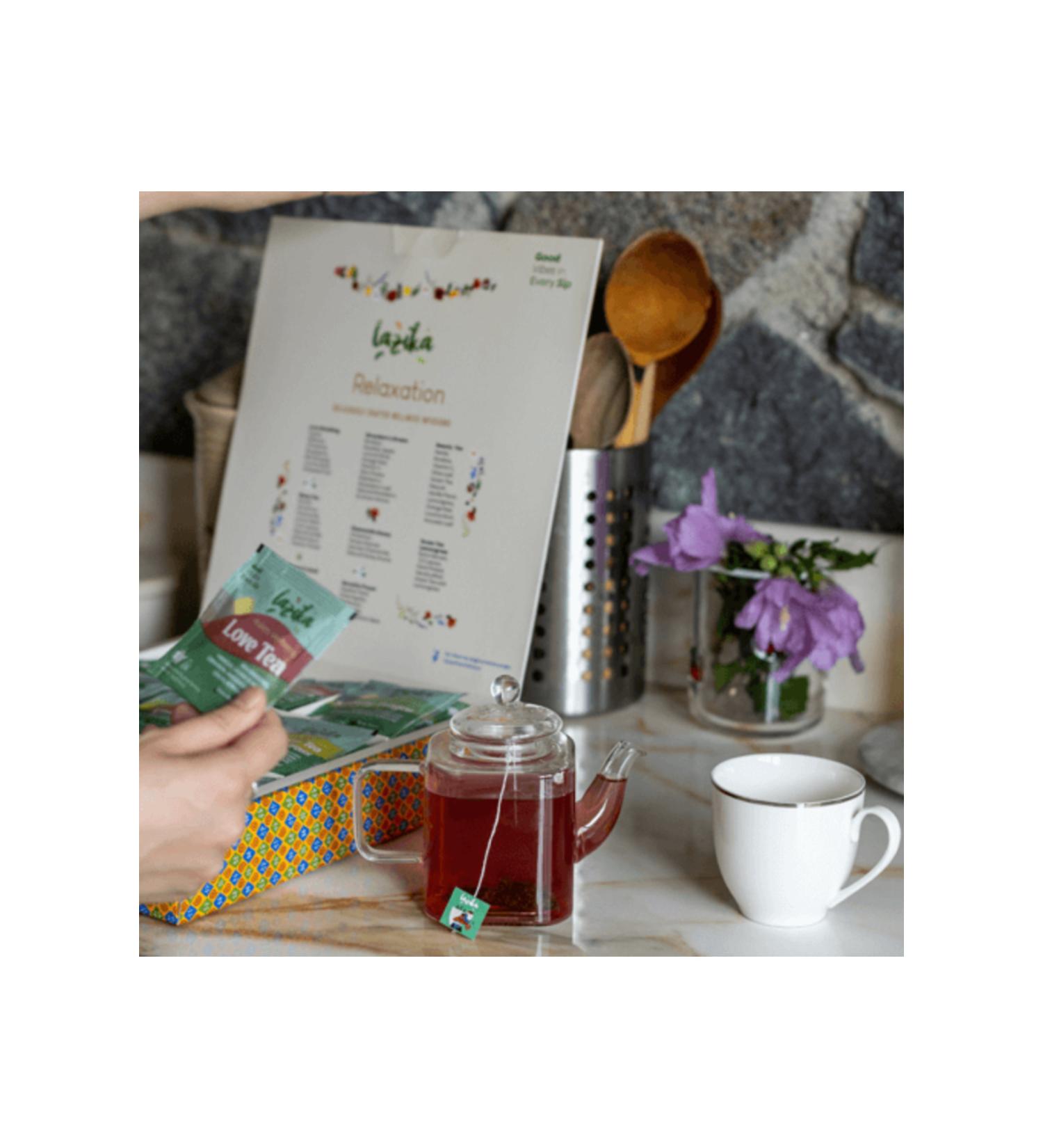 LAZIKA Relaxation Focused Herbal Tea Set - Buy Online on GoSupps.com