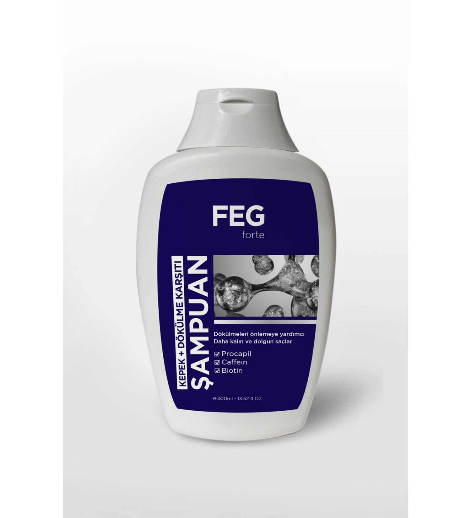 FegForte Feg Forte Anti-Dandruff and Anti-Hair Loss Strengthening Shampoo - 300 mL
