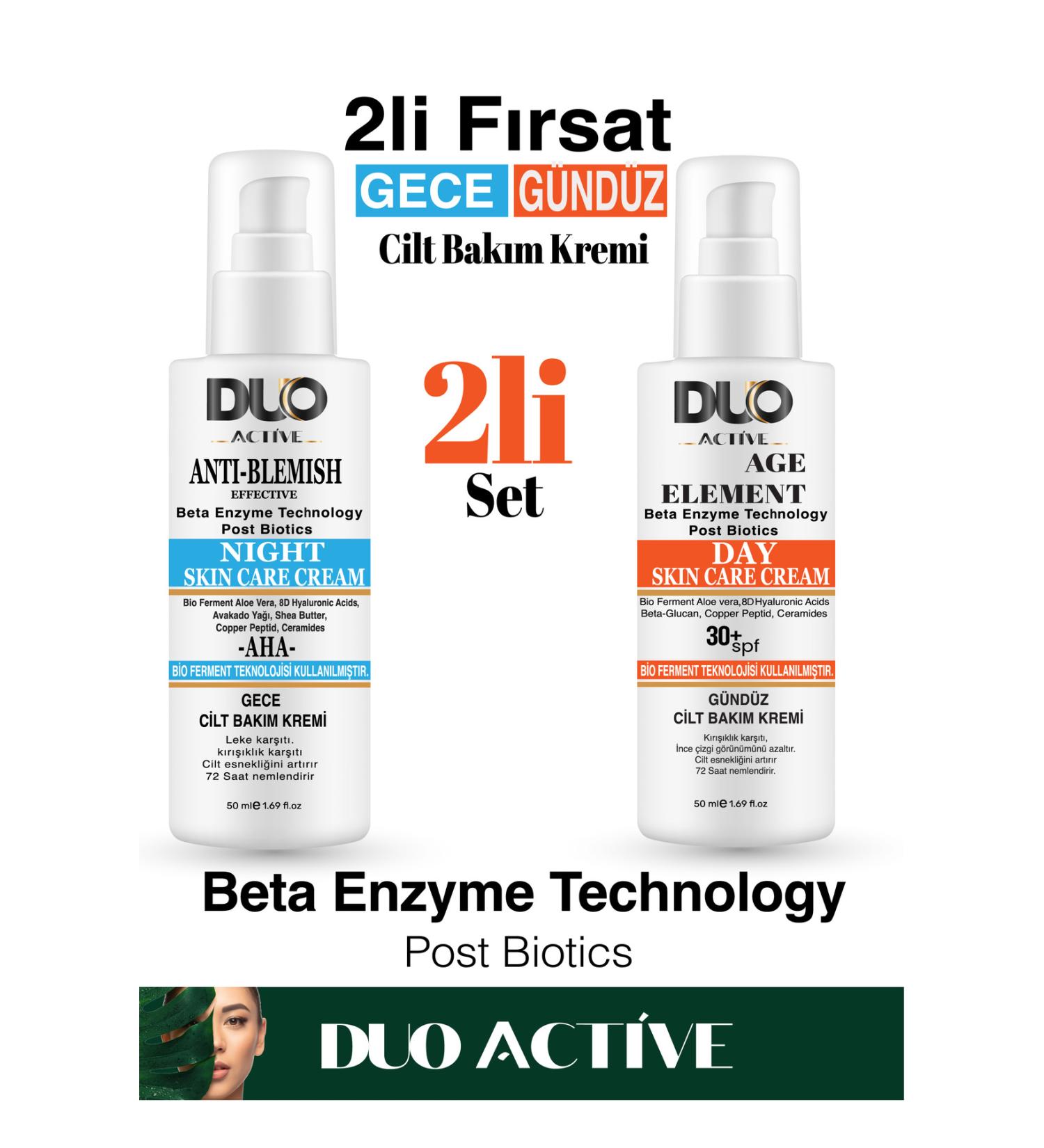 DUO ACTIVE 2 Night/Day Skin Care CreamBeta Enzyme Technology