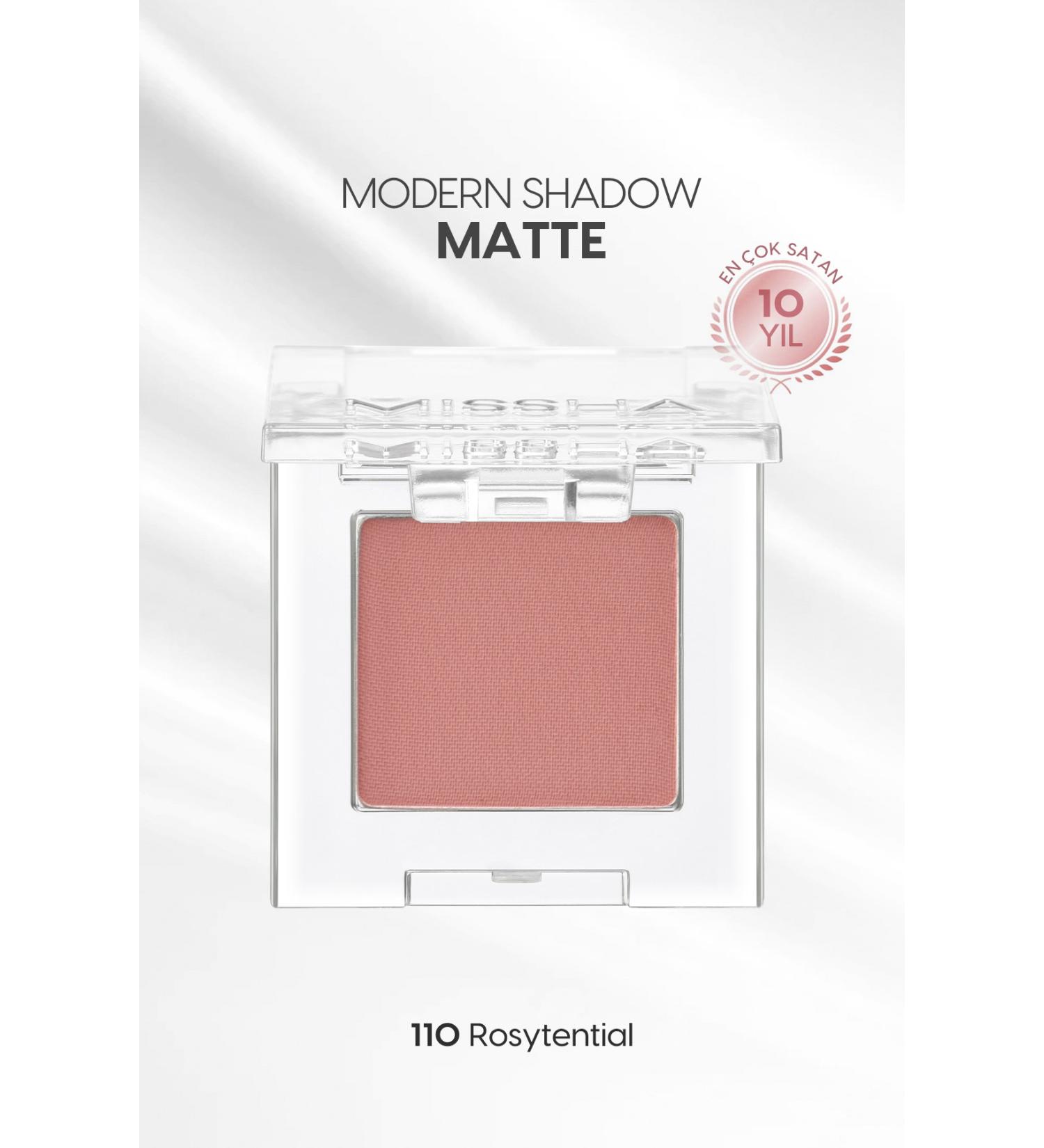 Missha Soft Textured Non-Flagging Matte Single Eyeshadow Modern Shadow Matte (110 Rosytential) - Buy Online on GoSupps.com