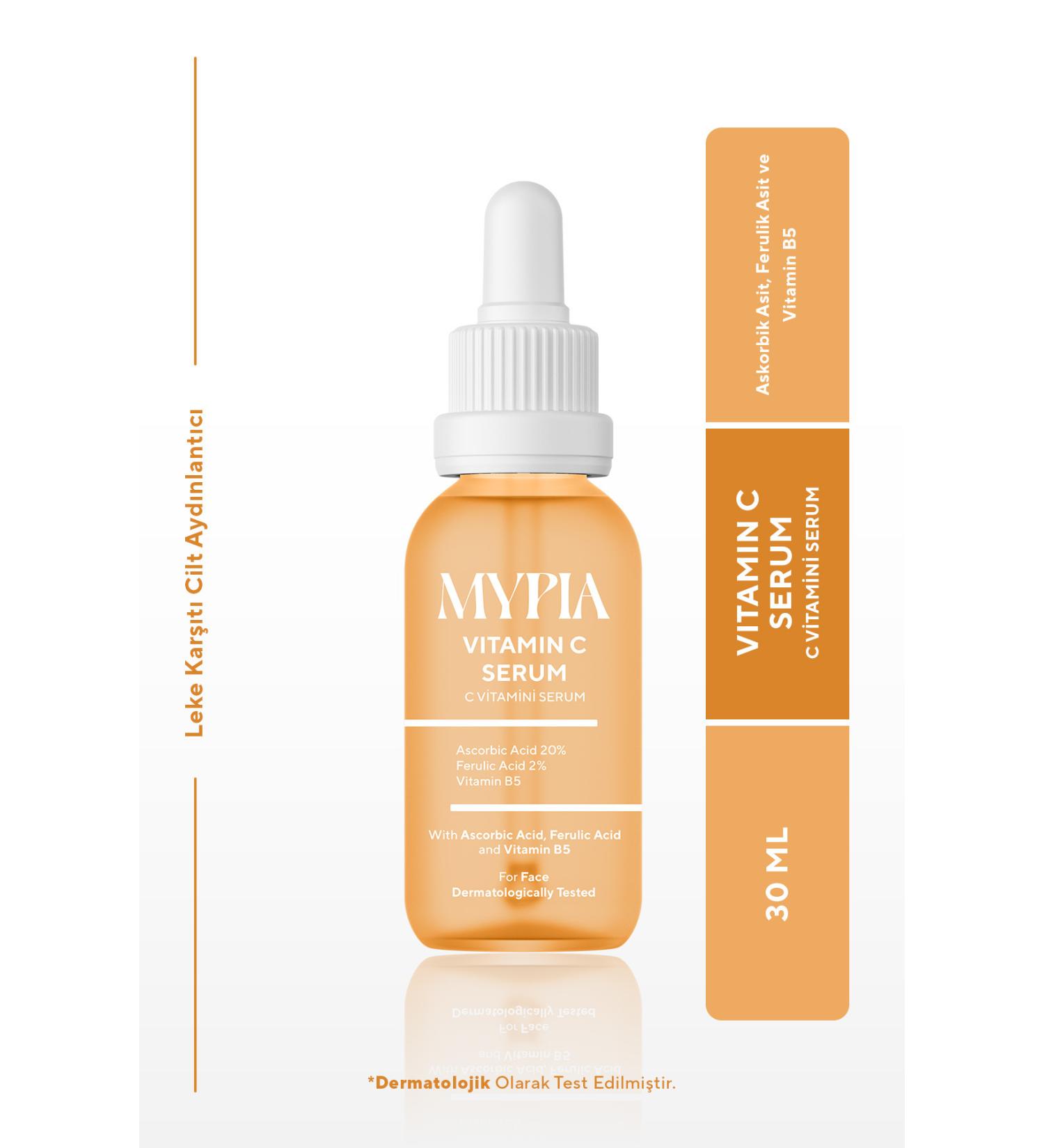 Mypia Cosmetics Vitamin C Serum Anti-Spot Brightening Glutathione Effect Ascorbic Acid Ferulic Acid 2% 30 ML - Buy Online on GoSupps.com