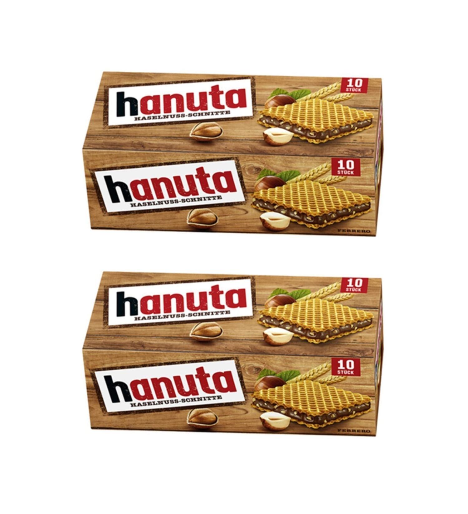 Hanuta Wafer Thin Hazelnut Slices 220 gr 2 Pieces - Buy Online on GoSupps.com