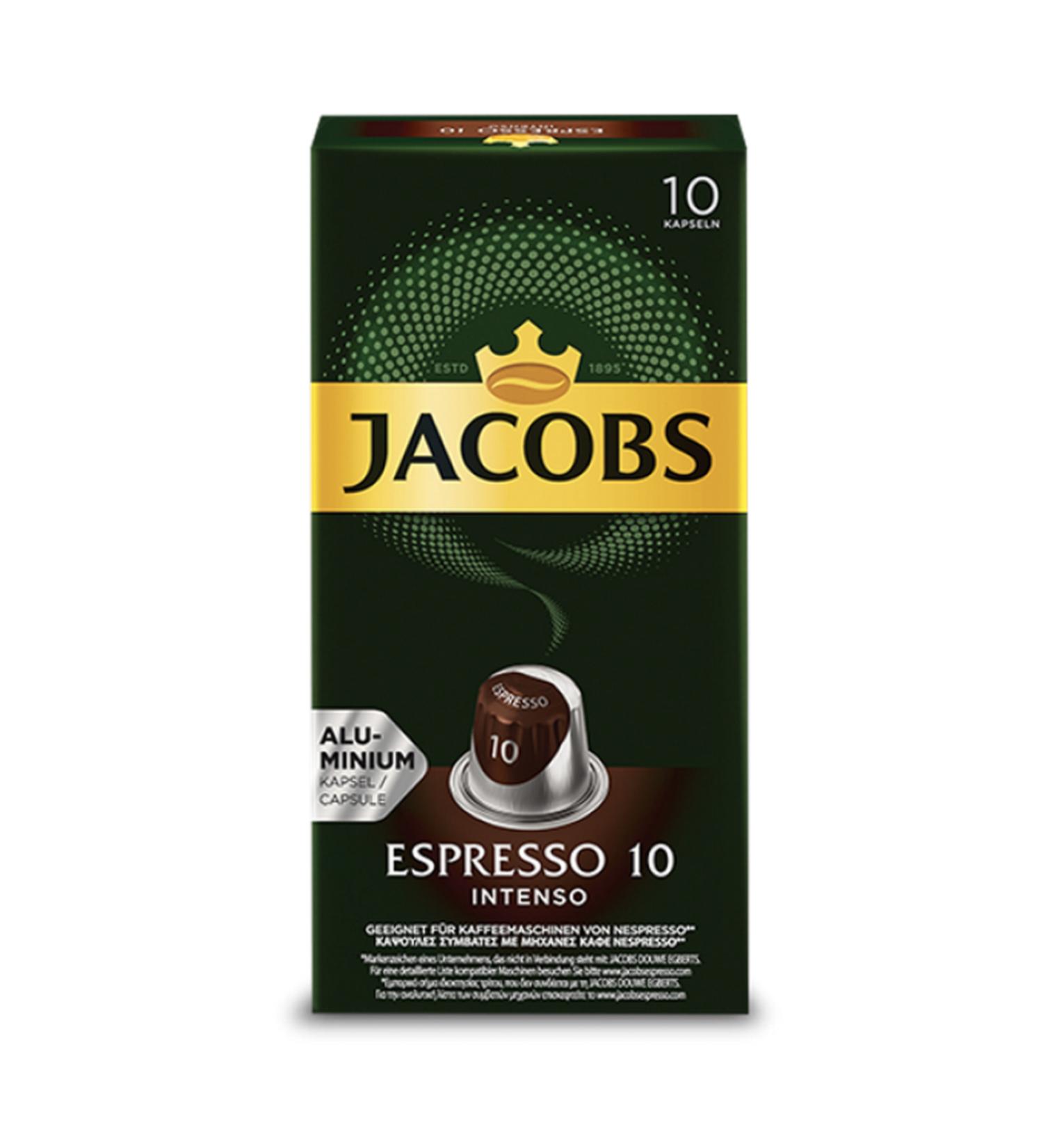 Jacobs Espresso 10 Intenso Coffee Capsules 10 pcs 328107