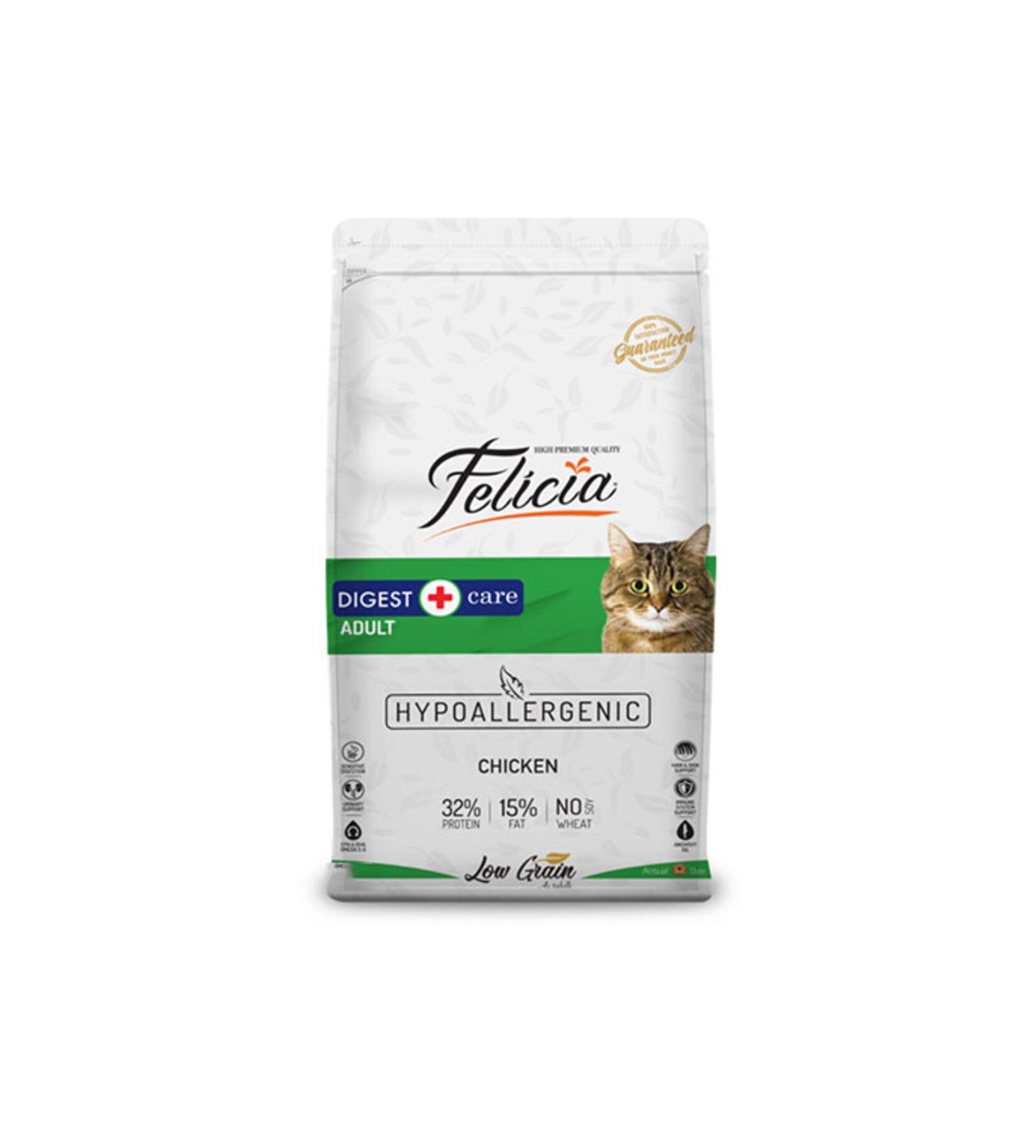 Felicia Hypoallergenic Chicken Low Grain Adult Cat Food 12 Kg
