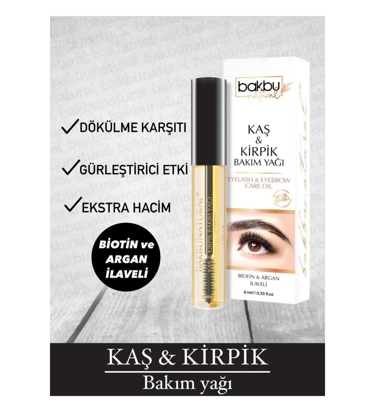 bakbunatural Eyebrow and Eyelash Serum Strengthening Nourishing