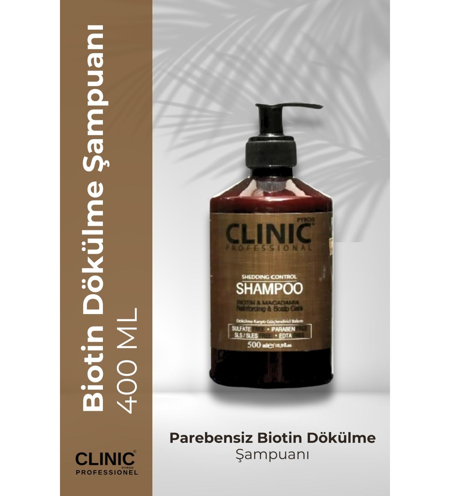 CLINIC PYROO Pareben-Free Biotin Hair Loss Shampoo (500 ML)