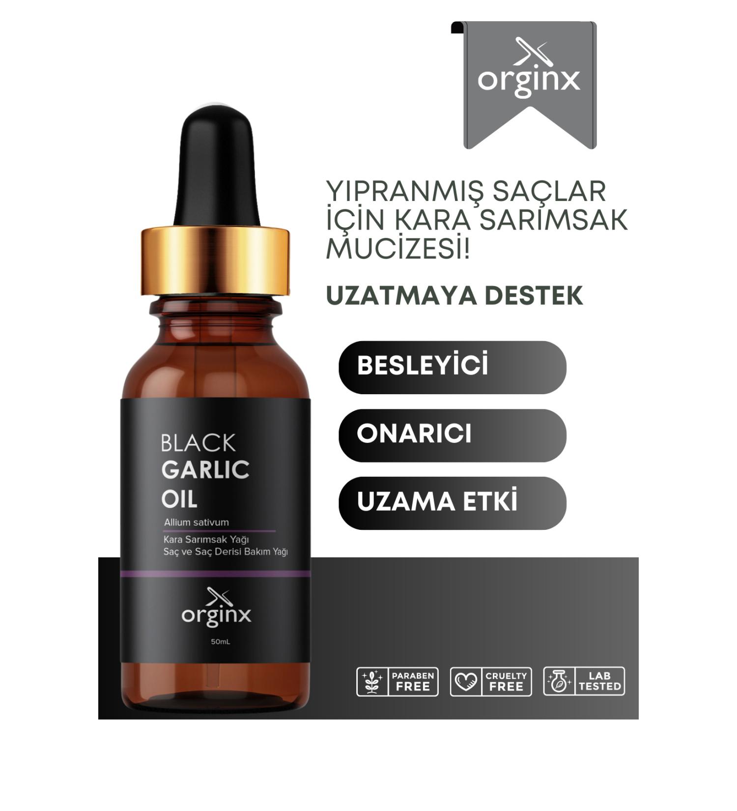 Orginx Fast Hair Growth Special Black Garlic Oil for Extremely Damaged and Falling Hair 50 ml - Buy Online on GoSupps.com