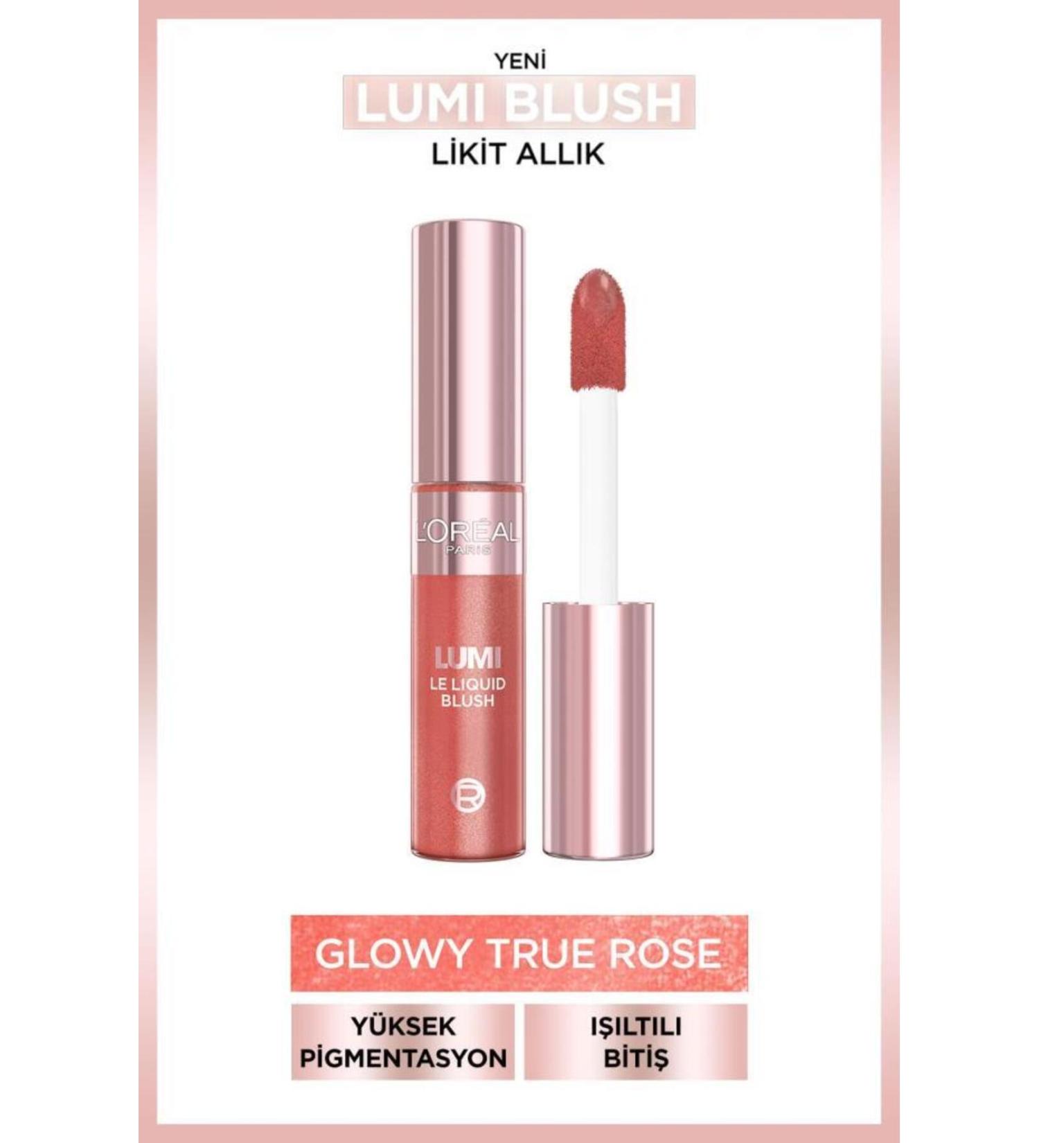 L'Oreal Paris Lumi Blush Liquid Blush - Glowy True Rose - Buy Online on GoSupps.com