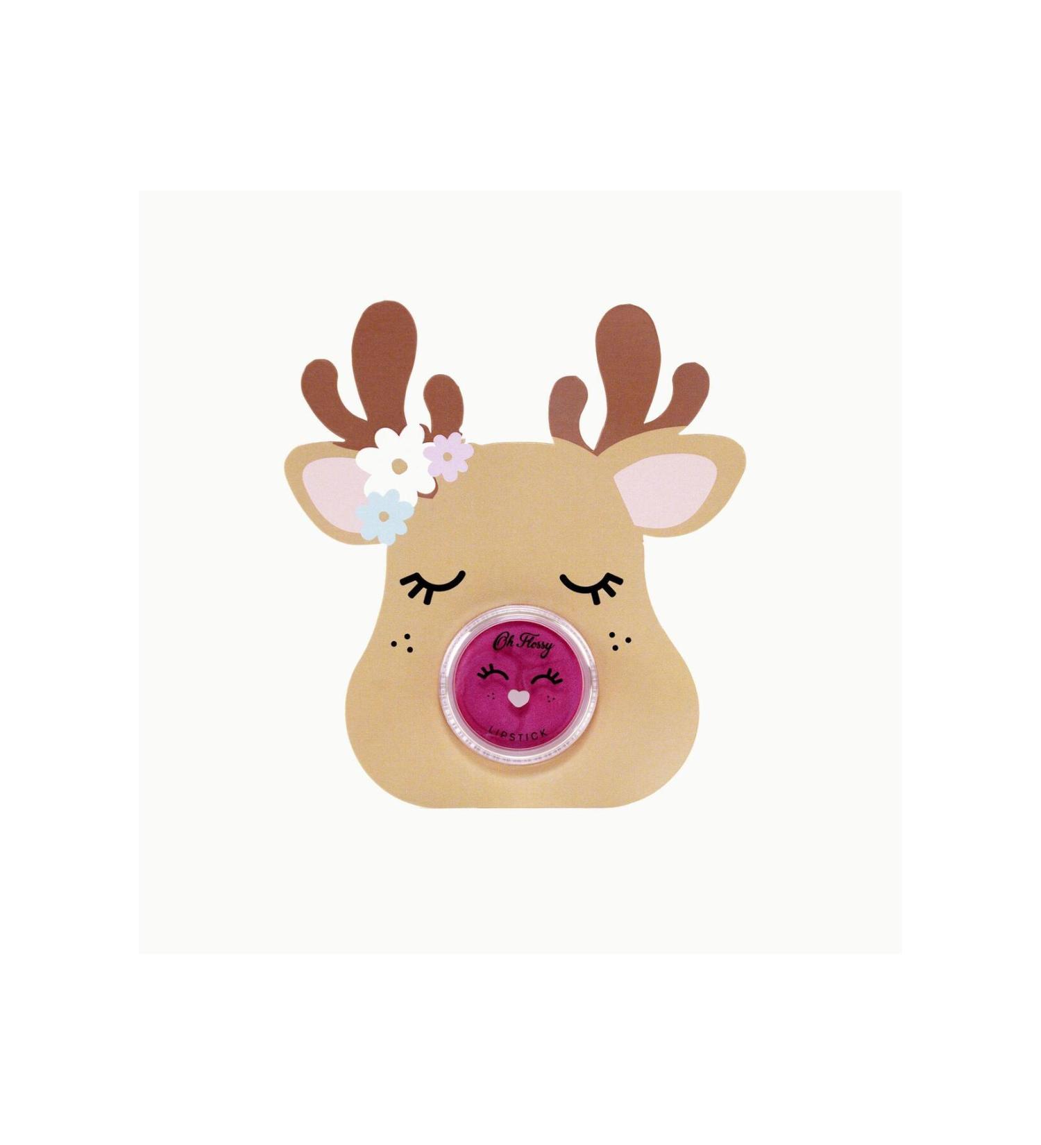 OH FLOSSY Kids Colorful Natural Lipstick / Pink Ears