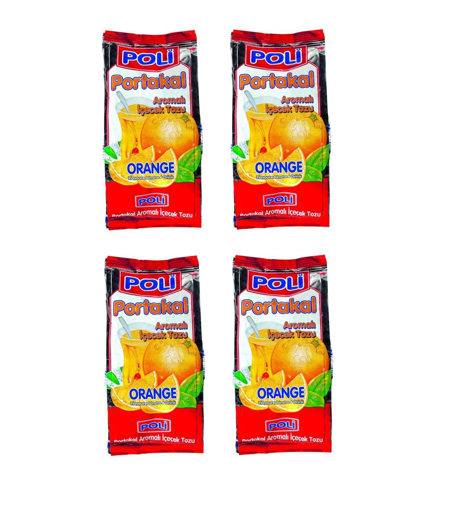Poly Powder Drink Orange 300 Gr X 4 Pieces