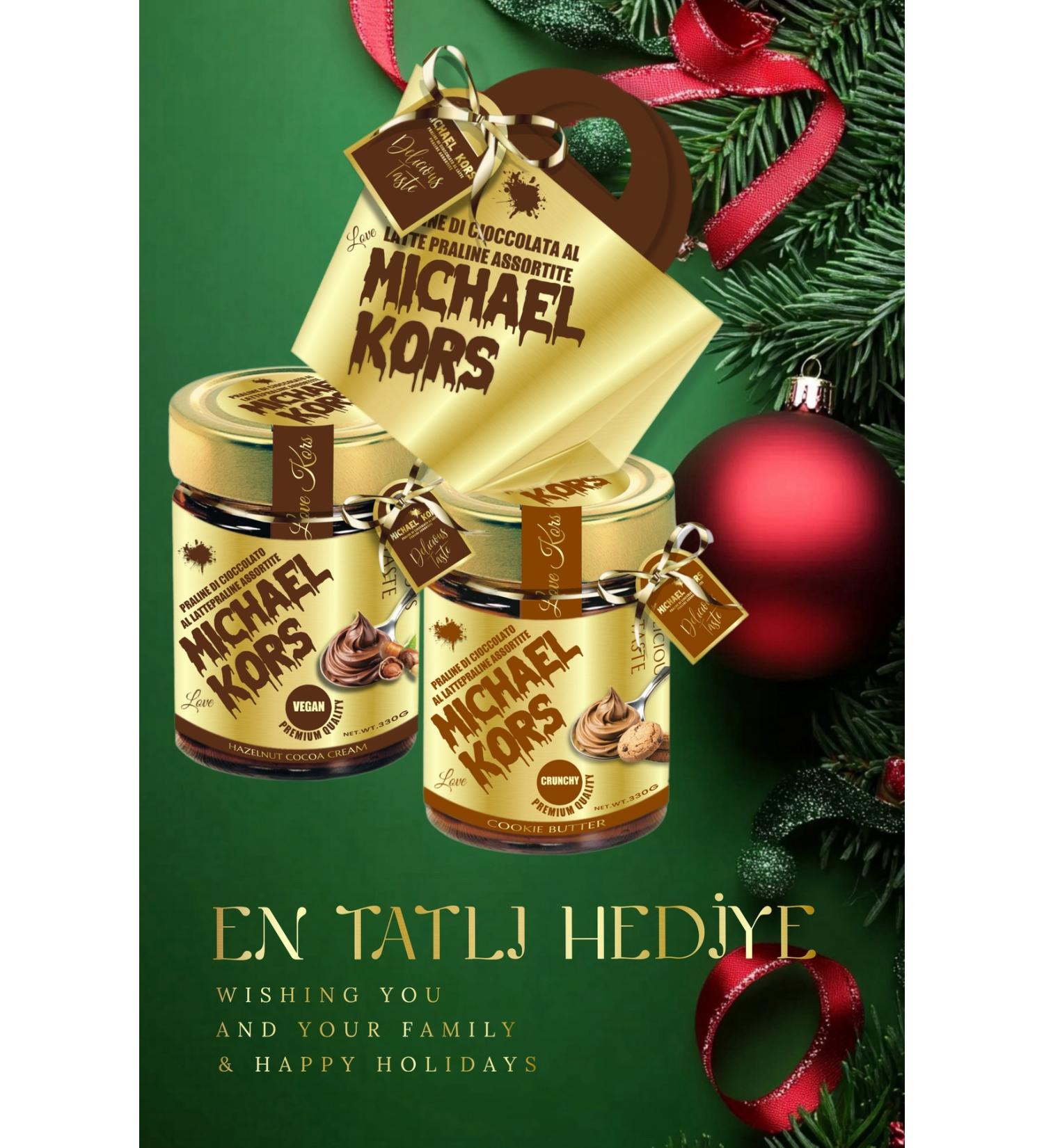 Michael Kors Love Michael Kors Praline D Cioccolato Al Latte Praline Ass Hazelnut Cream + Biscuit Paste 330gx2 - Buy Online on GoSupps.com