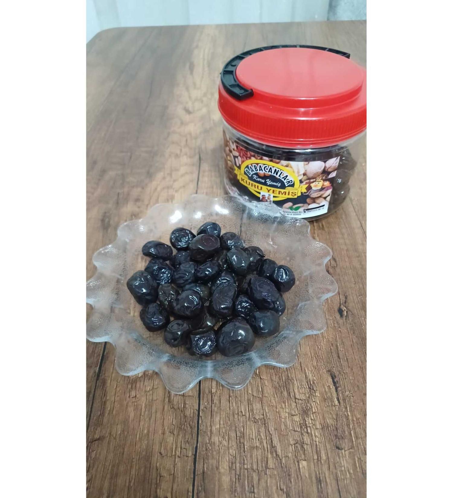 babacanlar Hatay Local 0 Natural Small seeded meaty Black Olive (Village Attun)-250gr