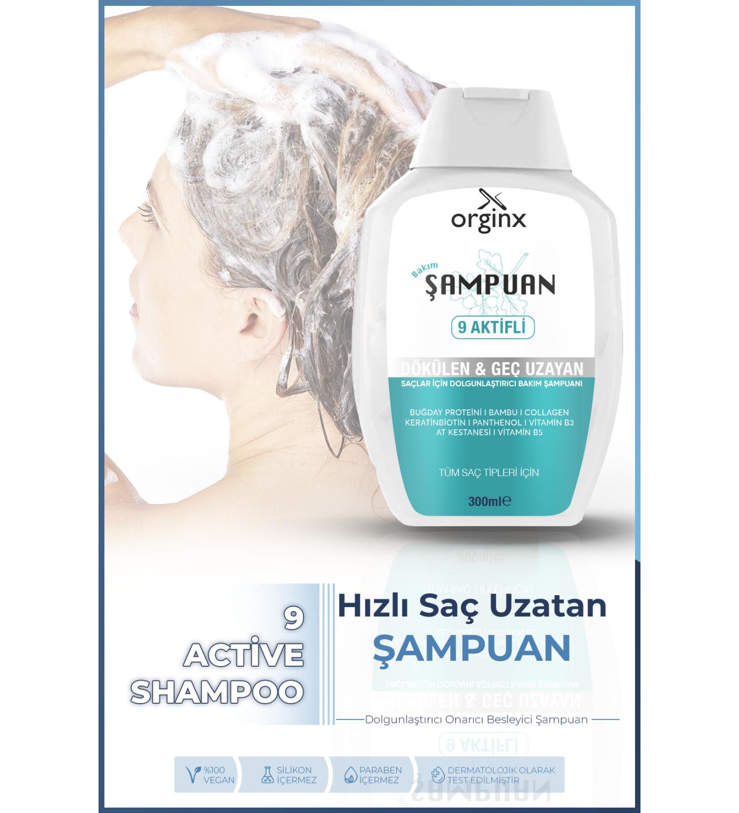 Orginx Collagen and Keratin Anti-Hair Loss Fast Hair Growth Plumping Repairing Nourishing Shampoo - Buy Online on GoSupps.com
