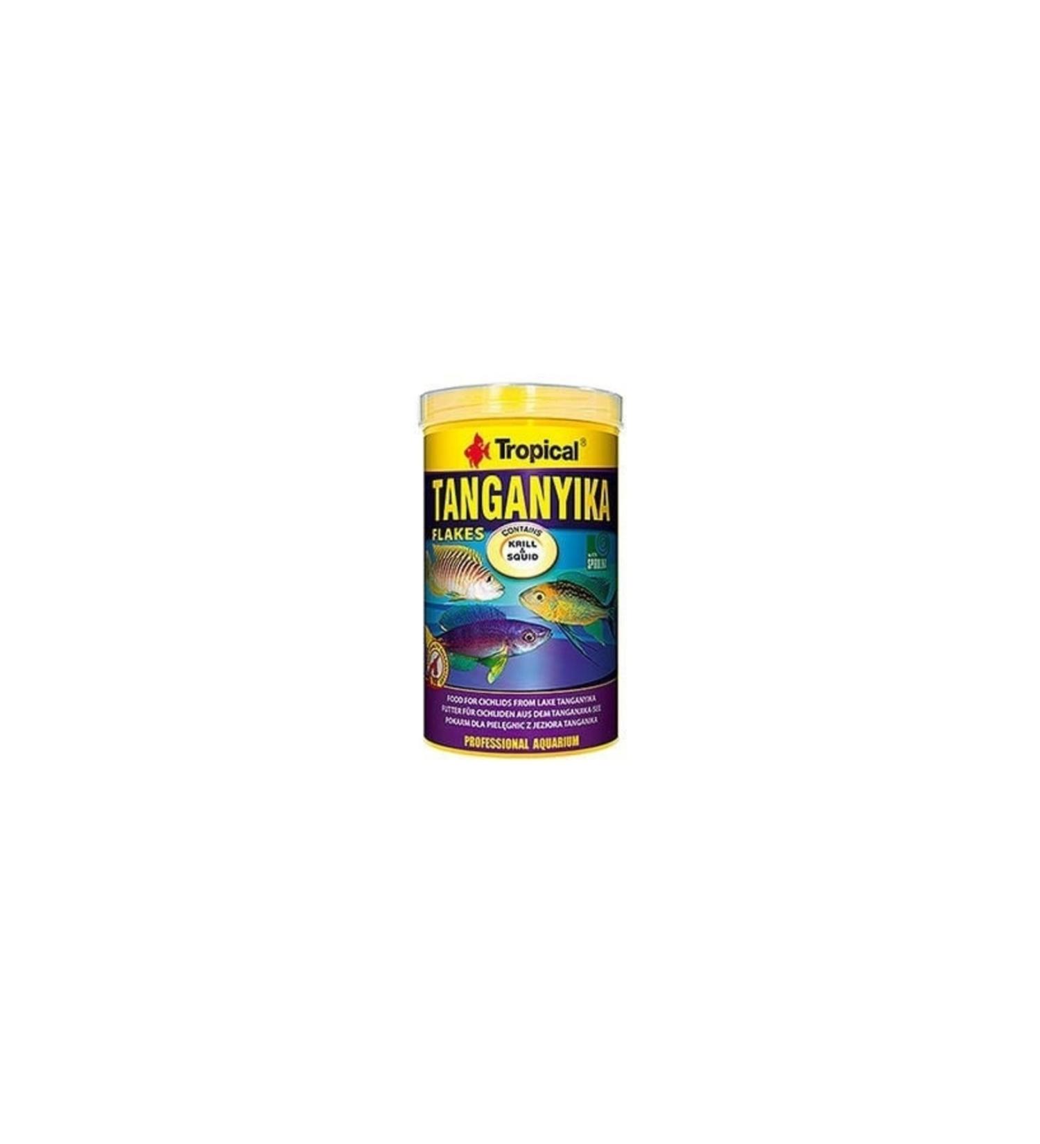 Tropical Tanganyika Flakes Flake Fish Food for Tanganyika Cichlid Fish 250 ml 50 gr