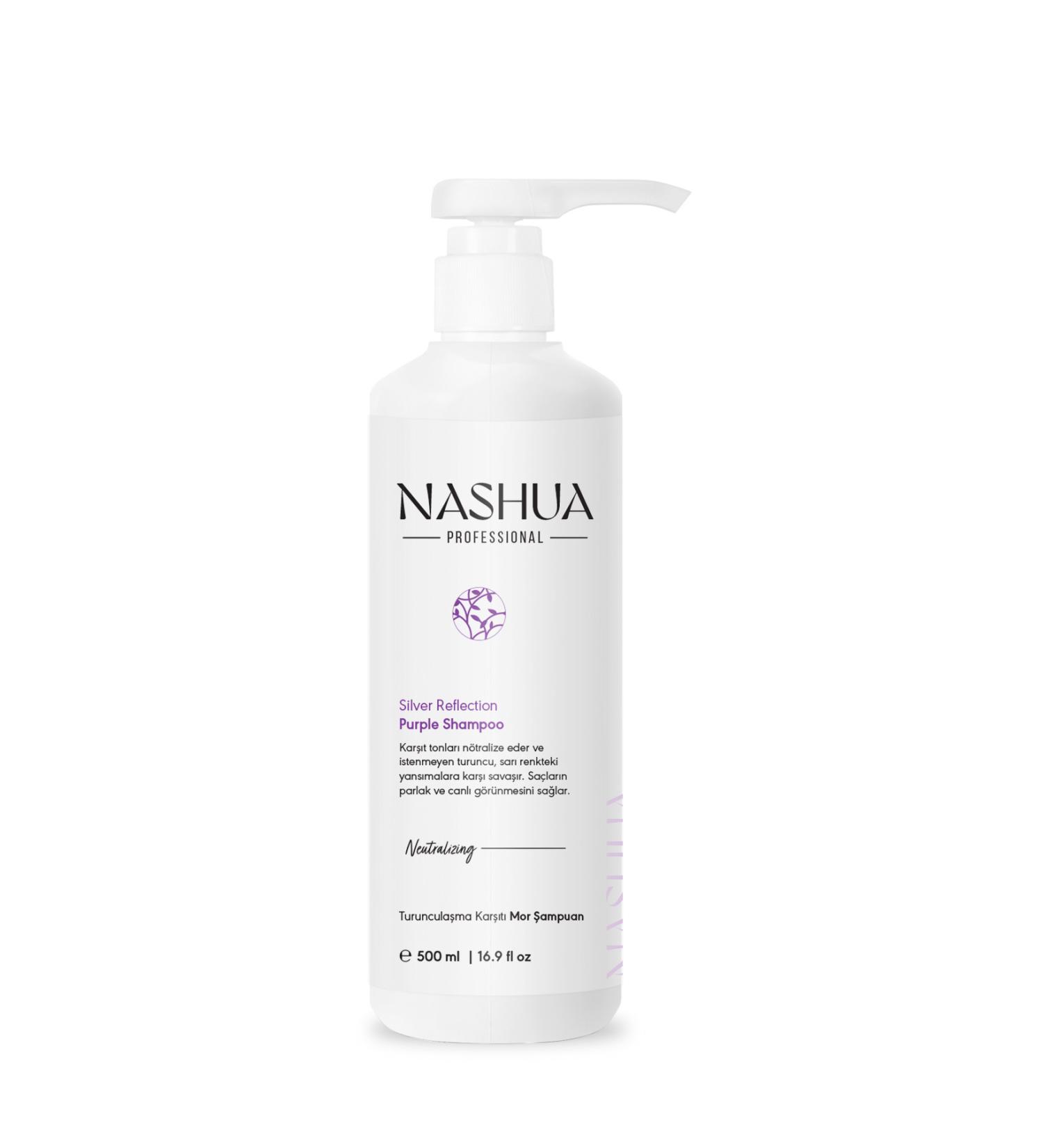 Nashua Anti-Orange Purple Shampoo ( Silver Reflection Purple Shampoo ) - 500ml