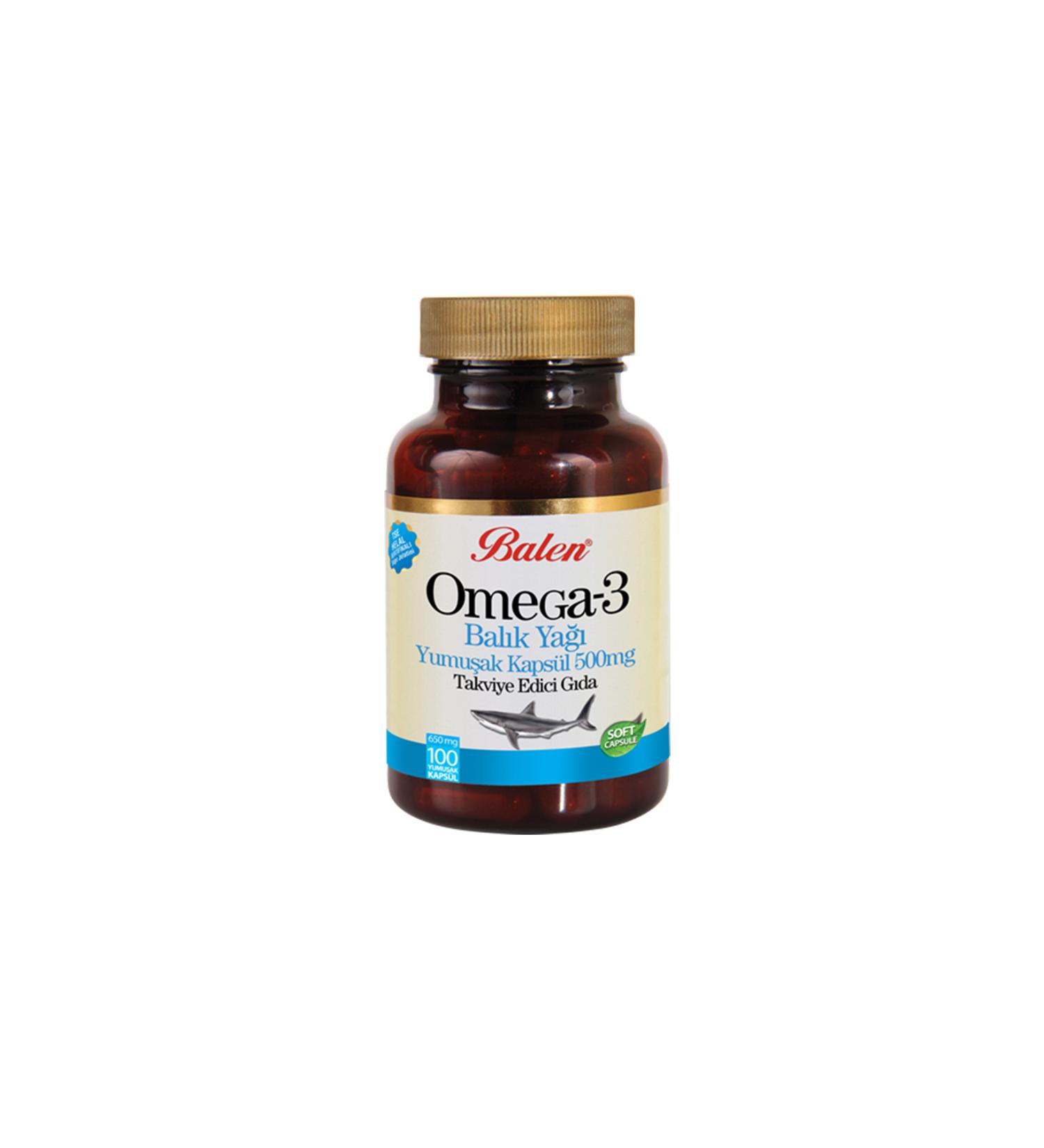 Balen Omega 3 Fish Oil Softgel 650 Mg* 100 | Heart Brain and Eye Containing Omega 3 576036