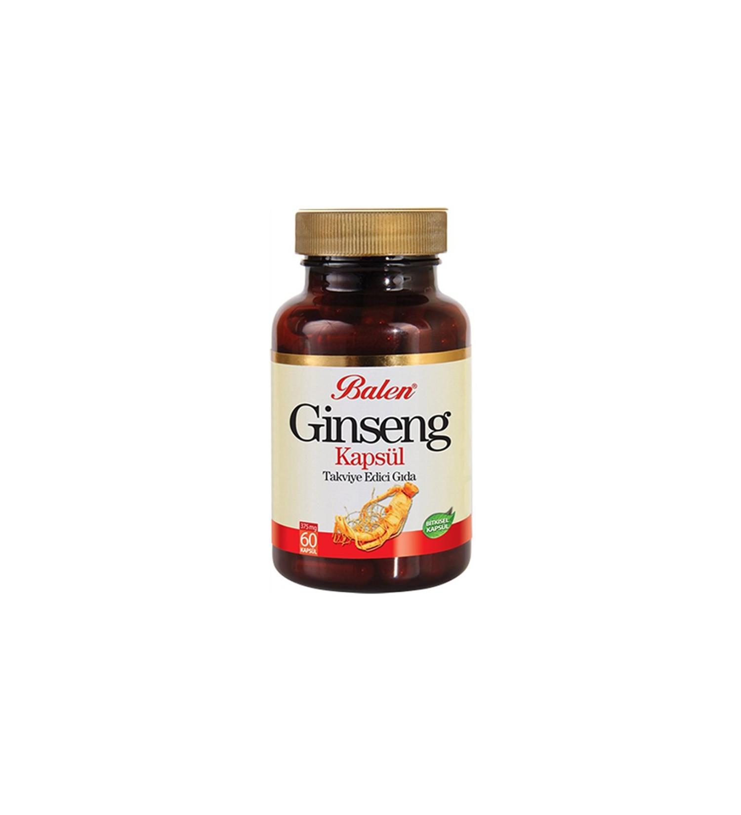 Balen Ginseng Capsule 375 MG*60 | Focus Booster and General Health Support Capsule 585121