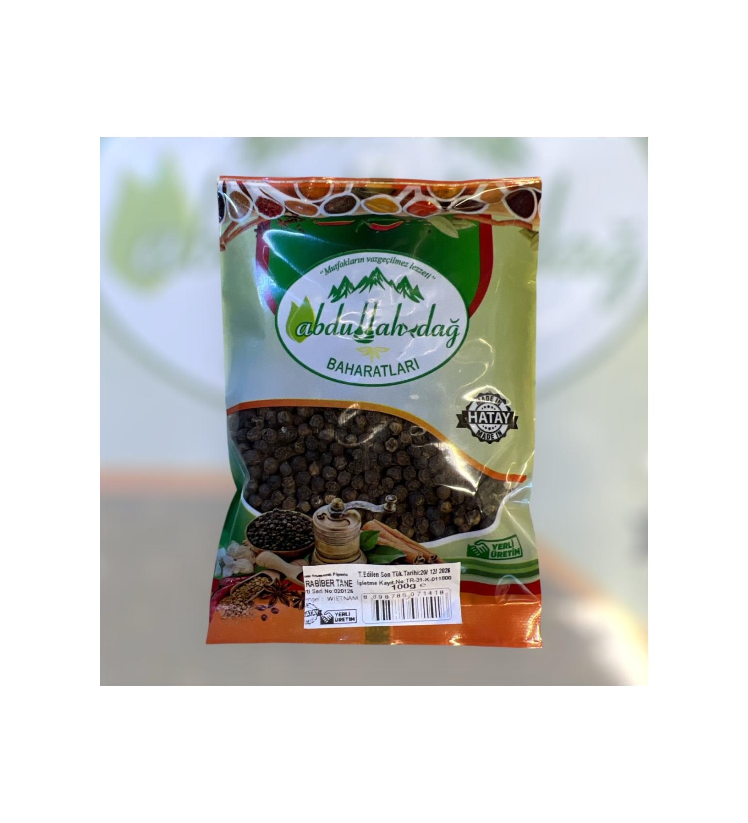 ABDULLAH DA Hatay Local Pure Black Pepper Sieved 100 gr