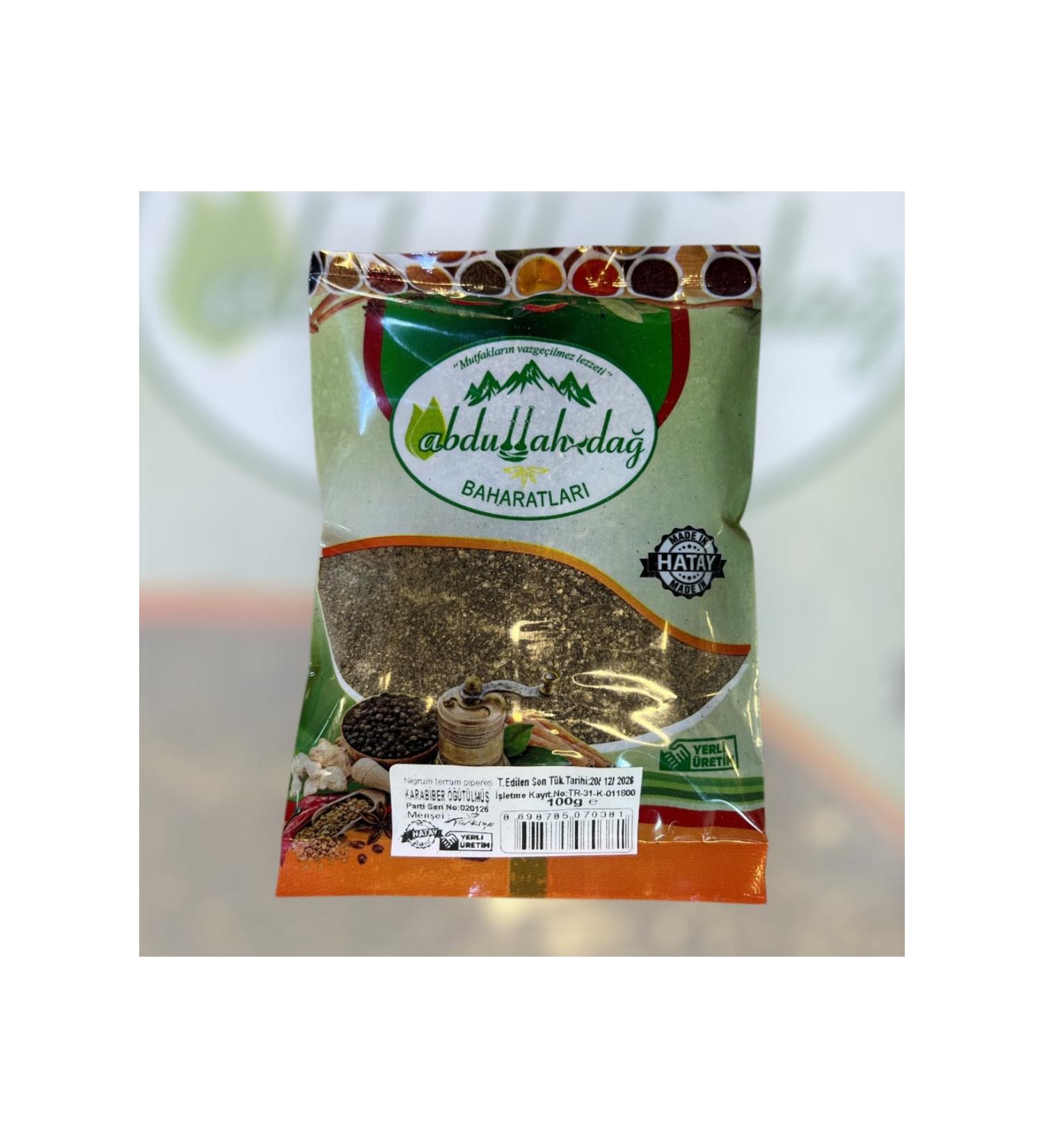 ABDULLAH DA Hatay Local Pure Ground Black Pepper Powder 100 Gr