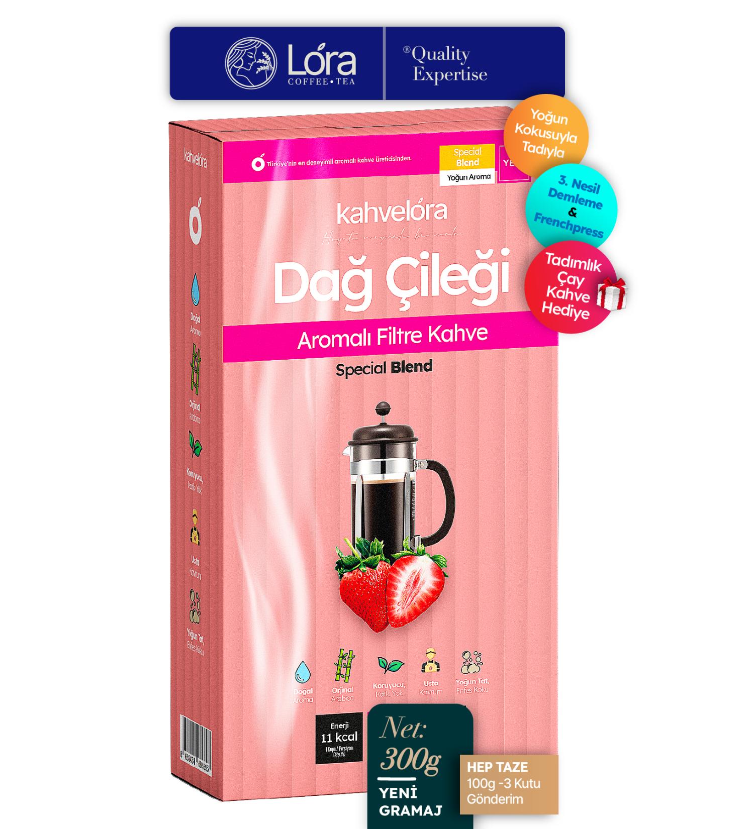 kahvelora 300g Wild Strawberry Filter Coffee Wild Strawberry Flavored - Espresso Frenchpress 3rd Generation - Buy Online on GoSupps.com