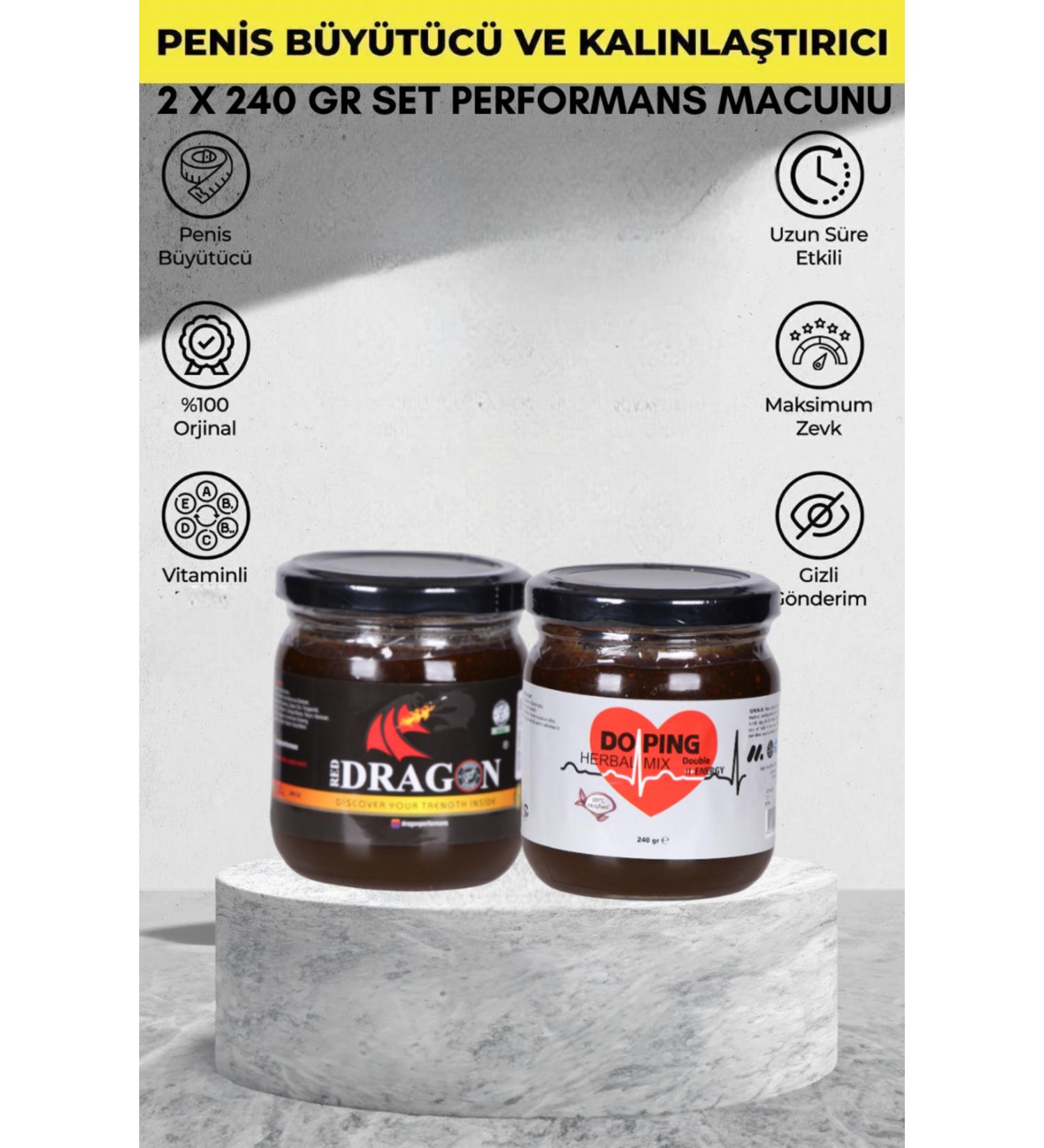 GENERAL Life Red Dragon + Doping Ginseng Ep3 Medium Thickening Delaying Performance Paste 2 X 240 GR