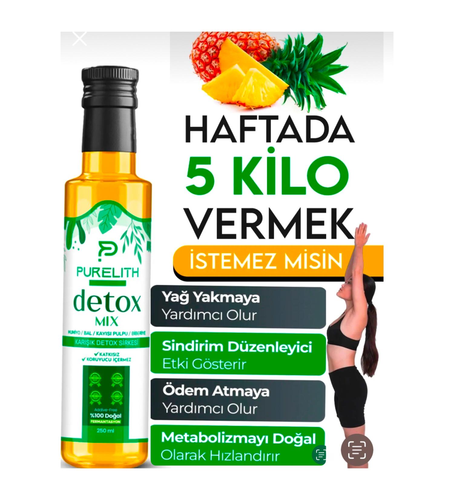 Purelith Detox Pineapple Weight Loss 1 Supportive Weight Loss Detox Vinegar - Buy Online on GoSupps.com