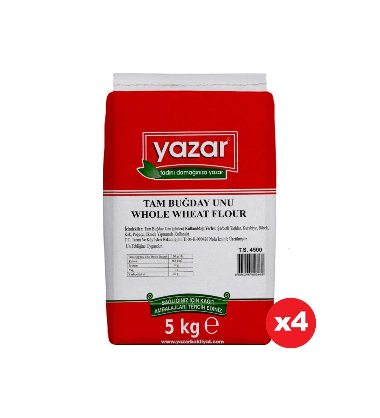 WRITER Stone Milled Whole Wheat Flour 5 Kg X 4 Packs - Buy Online on GoSupps.com