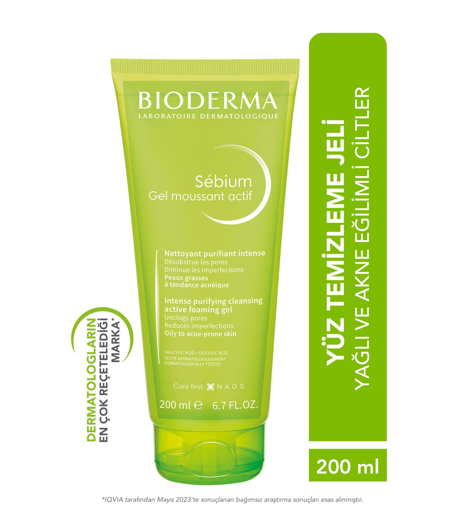 Bioderma Sebium Foaming Gel Active 200 ml - Buy Online on GoSupps.com