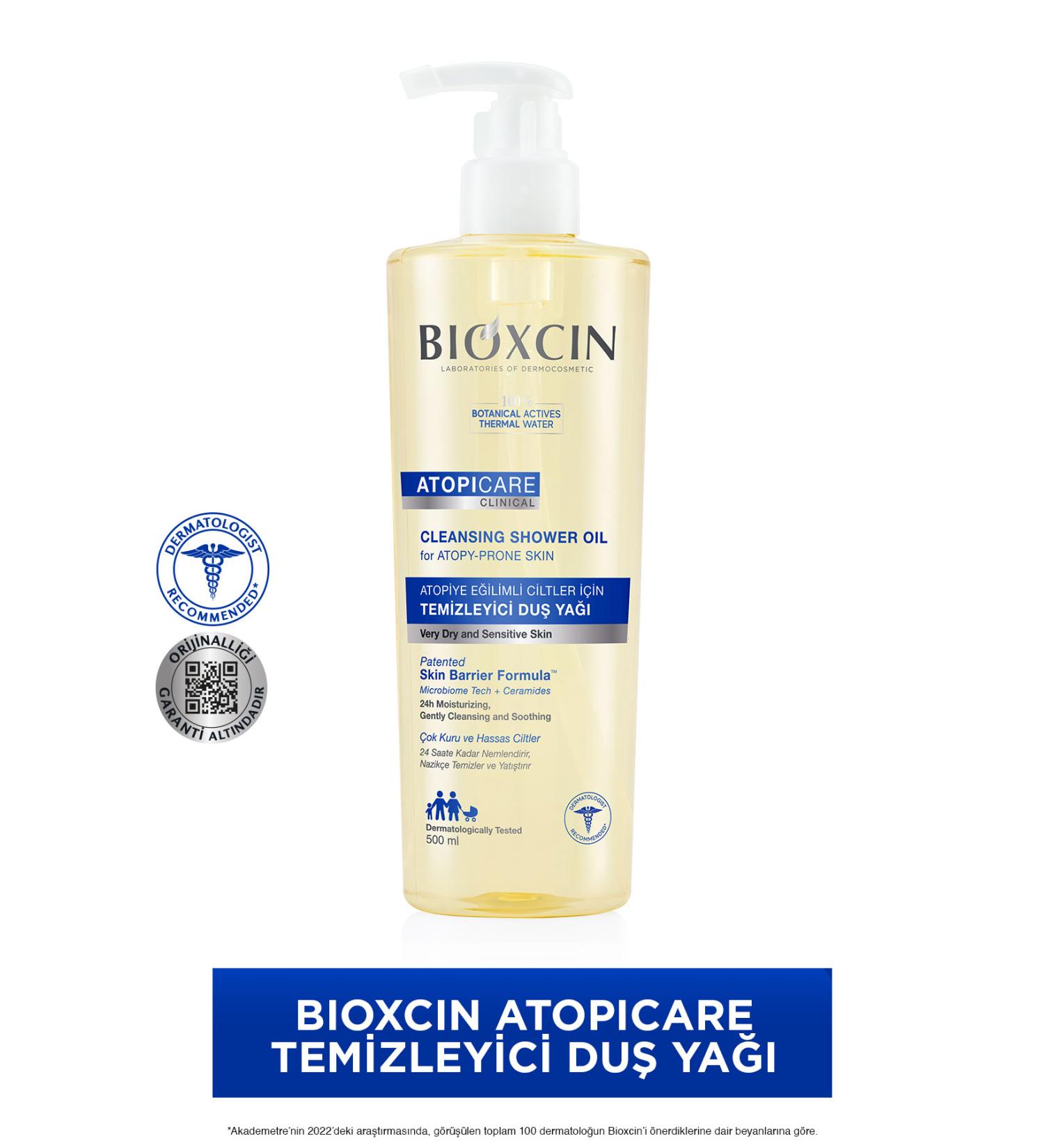 Bioxcin Atopicare Cleansing Shower Oil for Atopic Prone Skin 500 Ml - Seramid Microbiome Tech - Buy Online on GoSupps.com