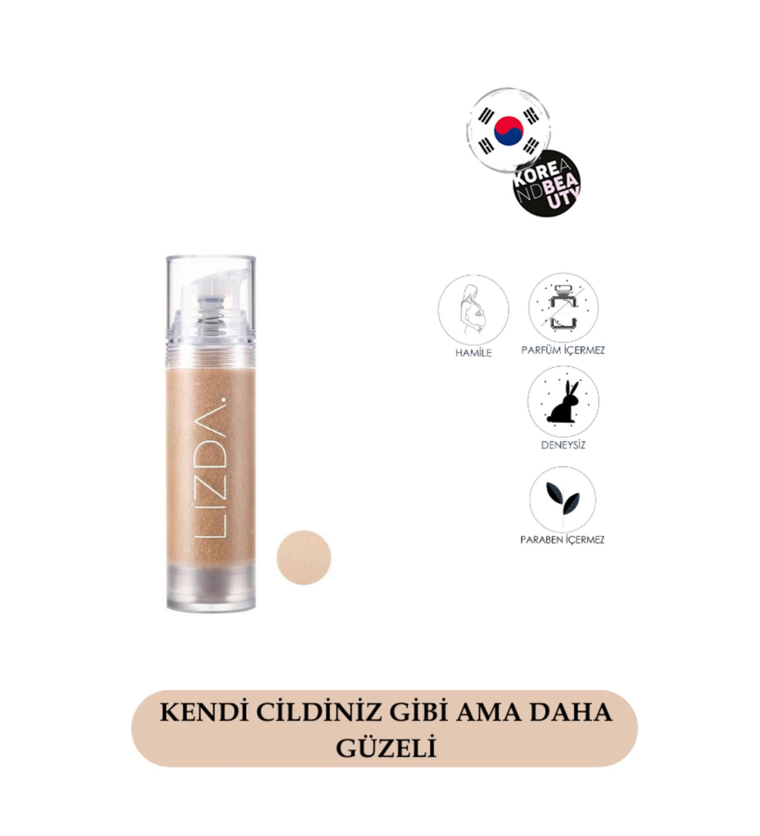 LIZDA Lizda Zero Fit Cover Capsule Foundation 35g No:22 Light Beige- Combination Oily Skin Brightening Foundation - Buy Online on GoSupps.com