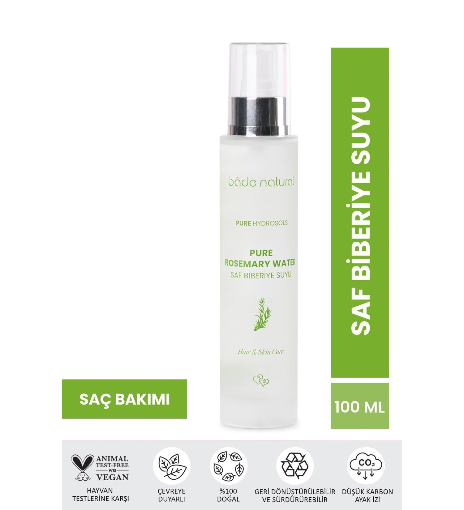 Bade Natural Rosemary Water Strengthening Hair Tonic 0 Natural And Pure 100 ml