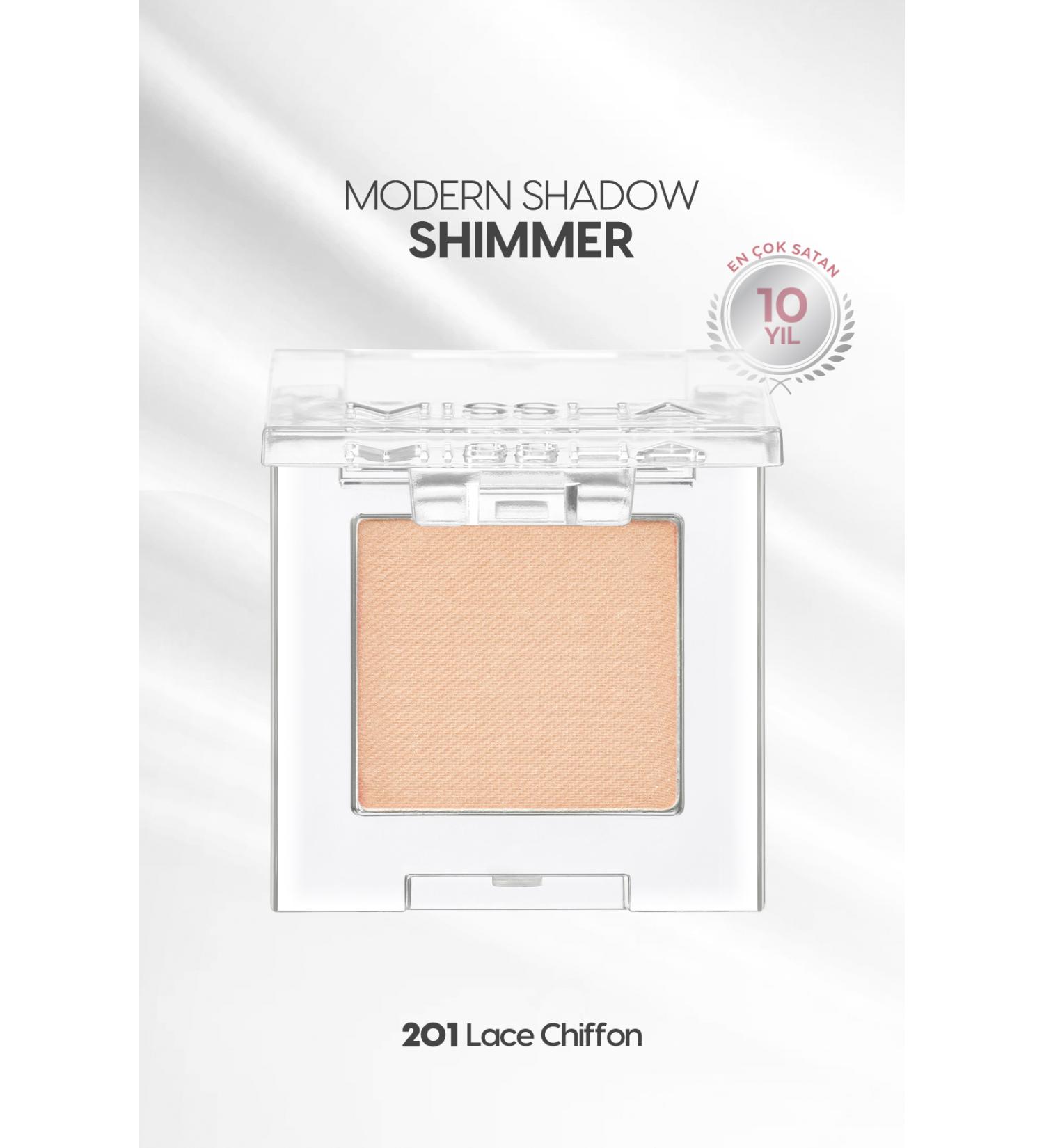 Missha Long-Lasting Easy-to-Apply Shimmer Single Eyeshadow Modern Shadow Shimmer (201 Lace Chiffon) - Buy Online on GoSupps.com