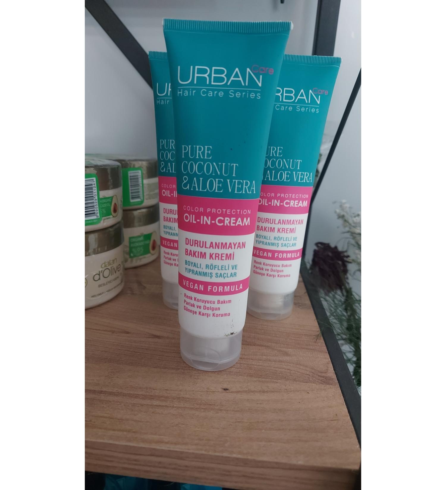 Urban Care Pure Coconut&aloe Vera Color Protecting Leave-In Conditioner for Dyed Hair-150ml-vegan
