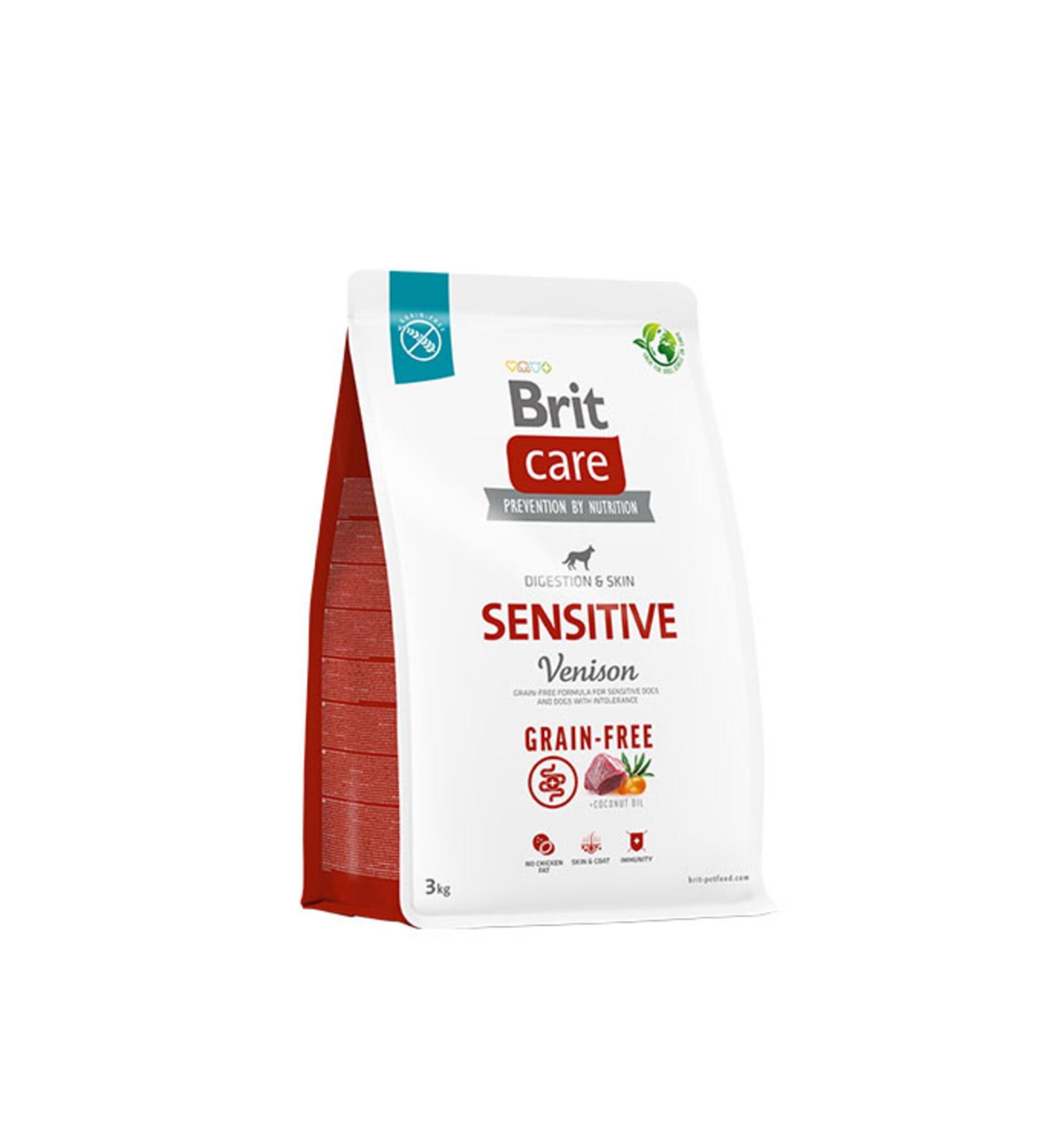 Brit Care Sensitive Digestion Skin Deer Grain Free Adult Dog Food 3 Kg