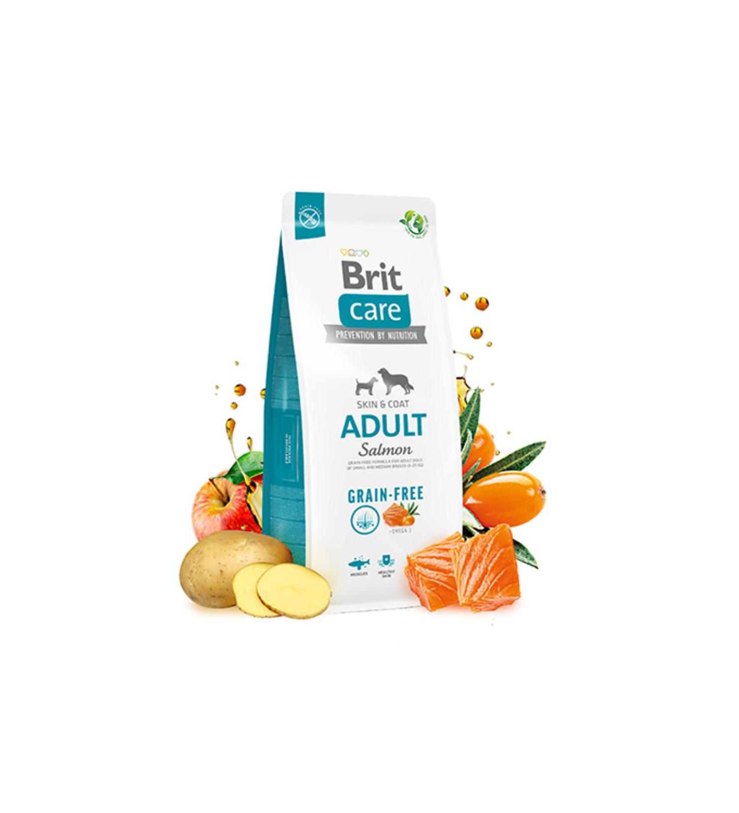 Brit Care Grain-Free Salmon and Potato Adult Dog Food 3 Kg - Buy Online on GoSupps.com