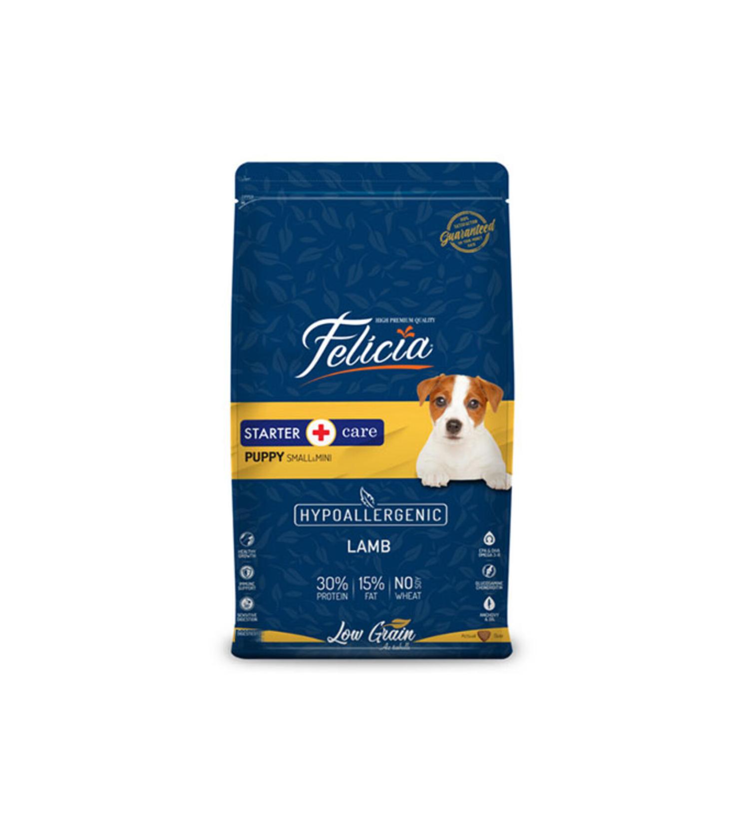 Felicia Hypoallergenic Small Mini Lamb Small Breed Low Grain Puppy Food 6 Kg